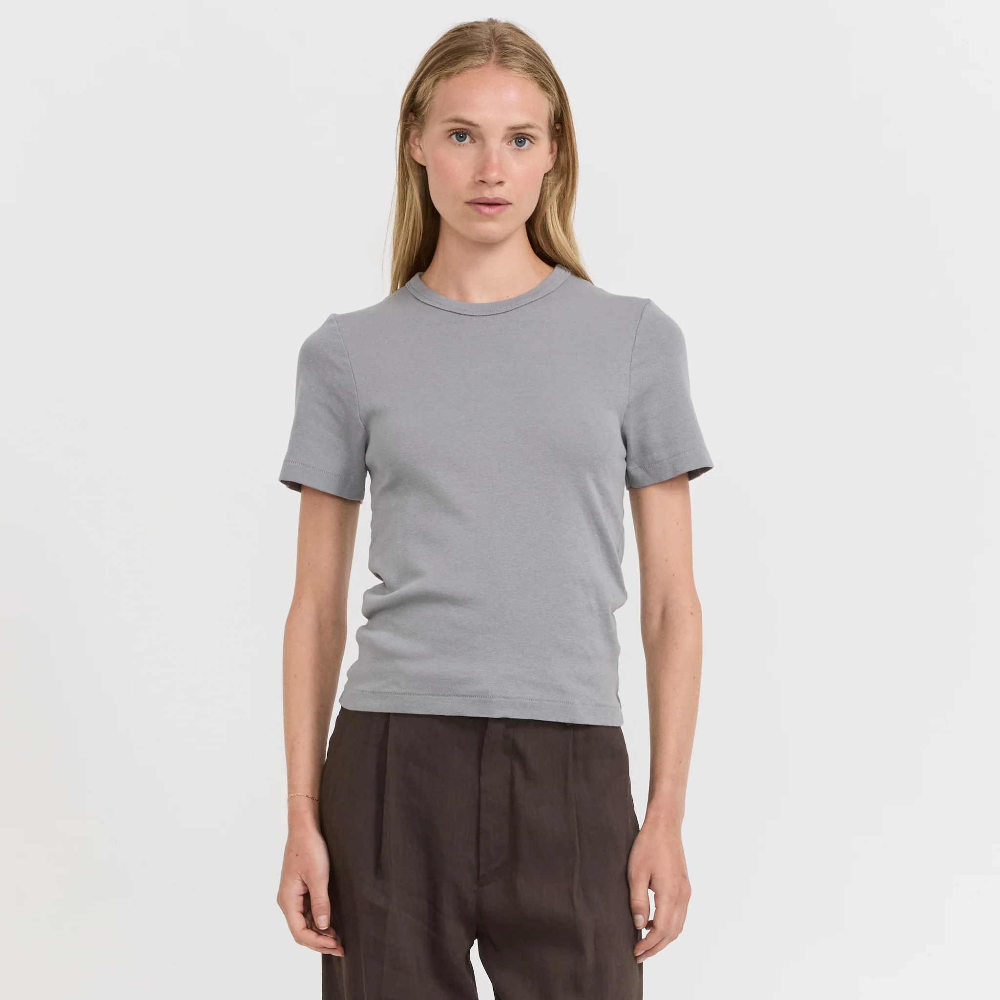 Rib Baby T-Shirt Smoke Grey