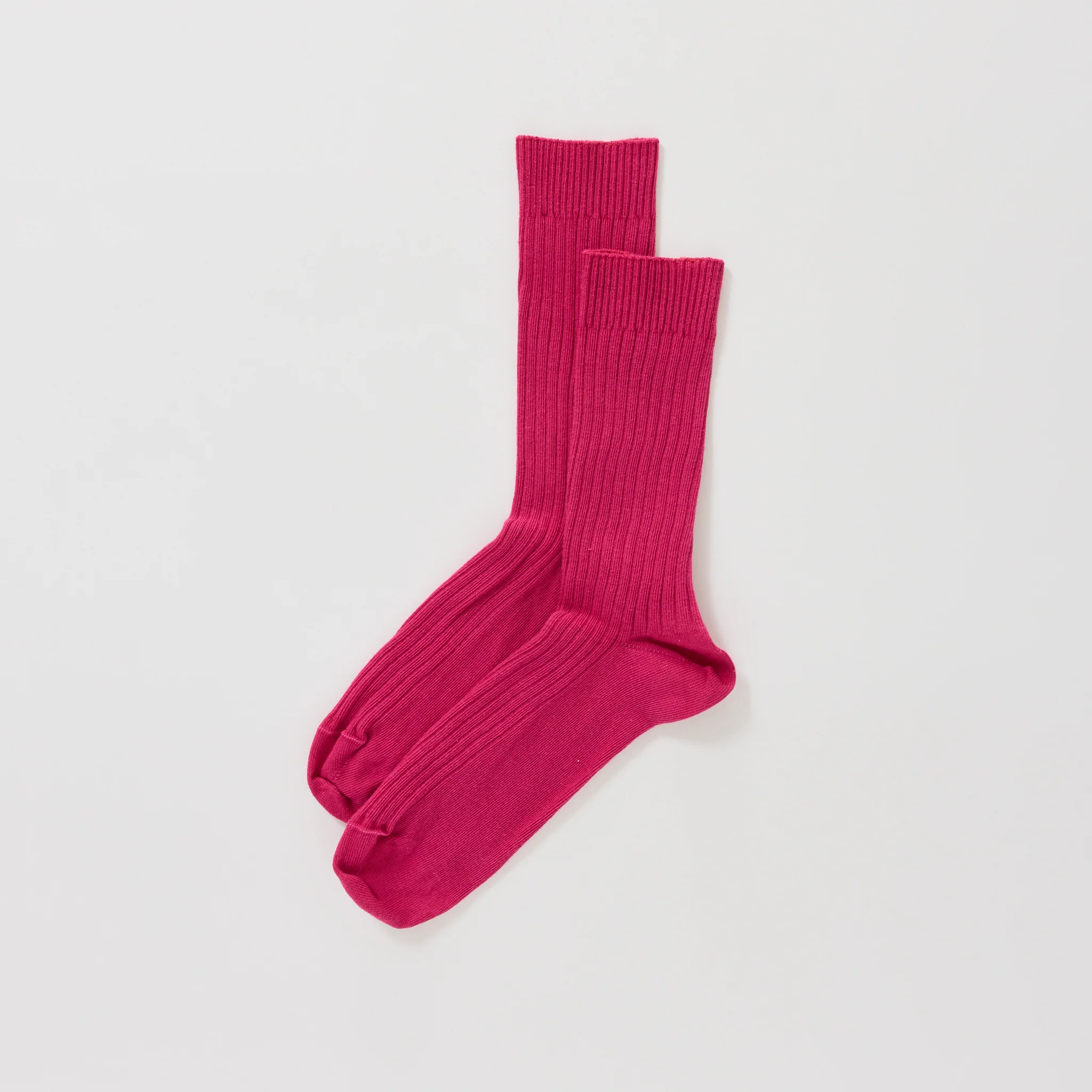Rib Overankle Socks Ovid Pink