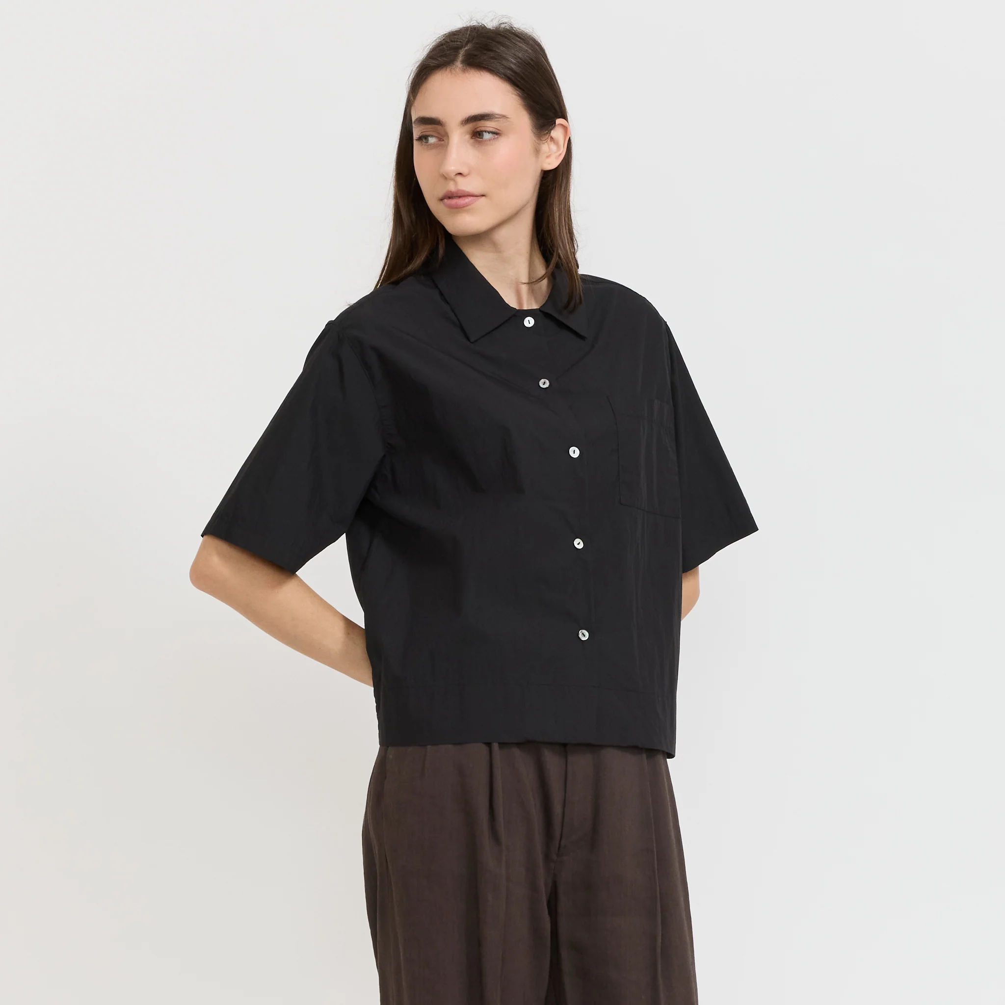 Rine Short Sleeve Shirt Black