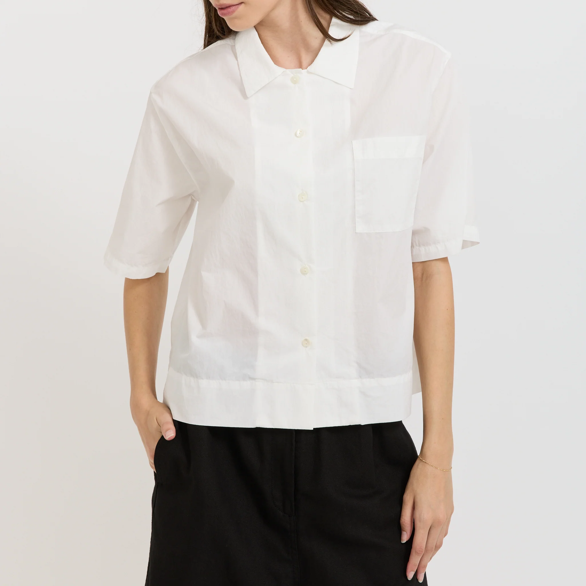 Rine Short Sleeve Shirt White - Image 5