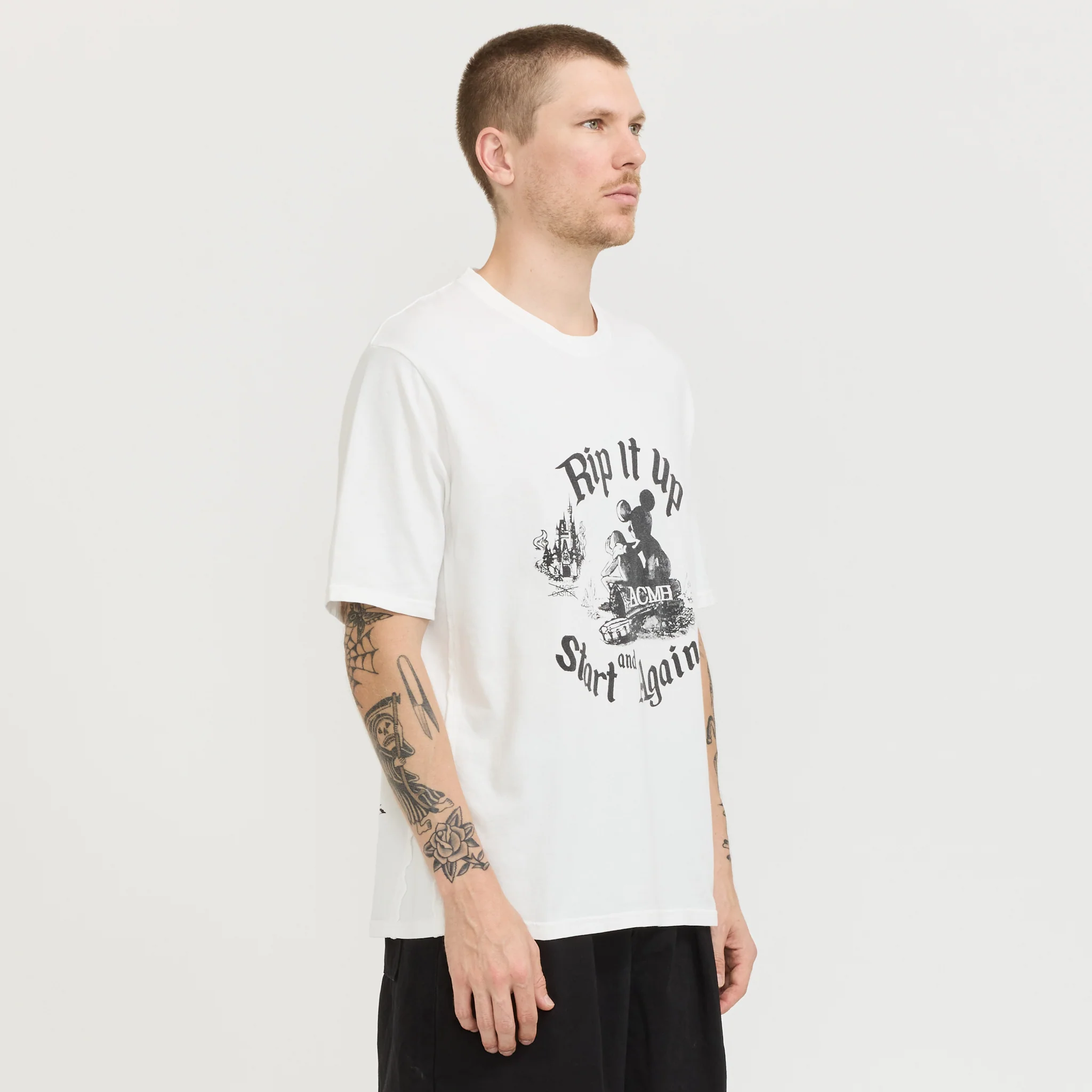Rip It Up Tee Off White - Image 4