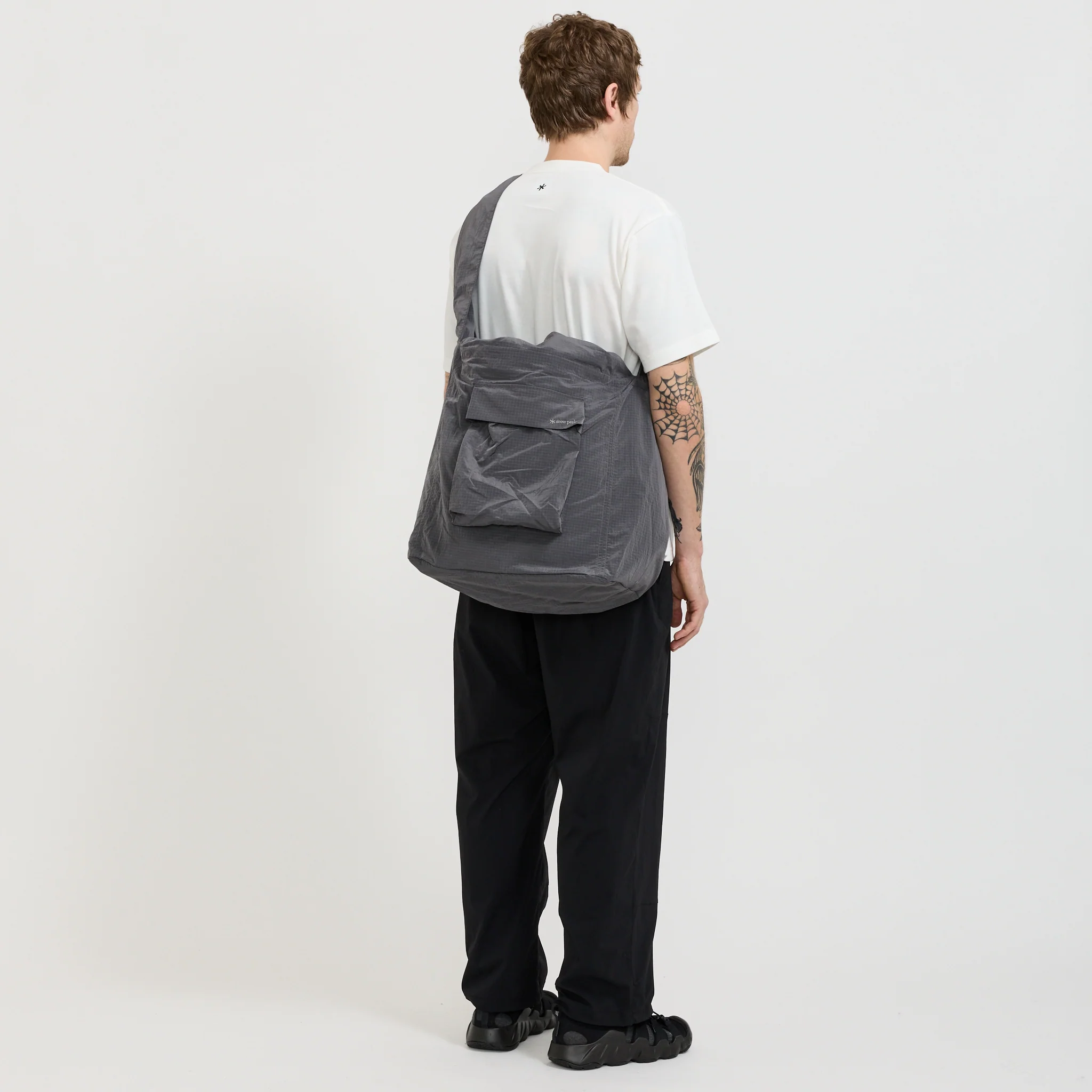 Ripstop Wrap Cross Bag Charcoal - Image 3