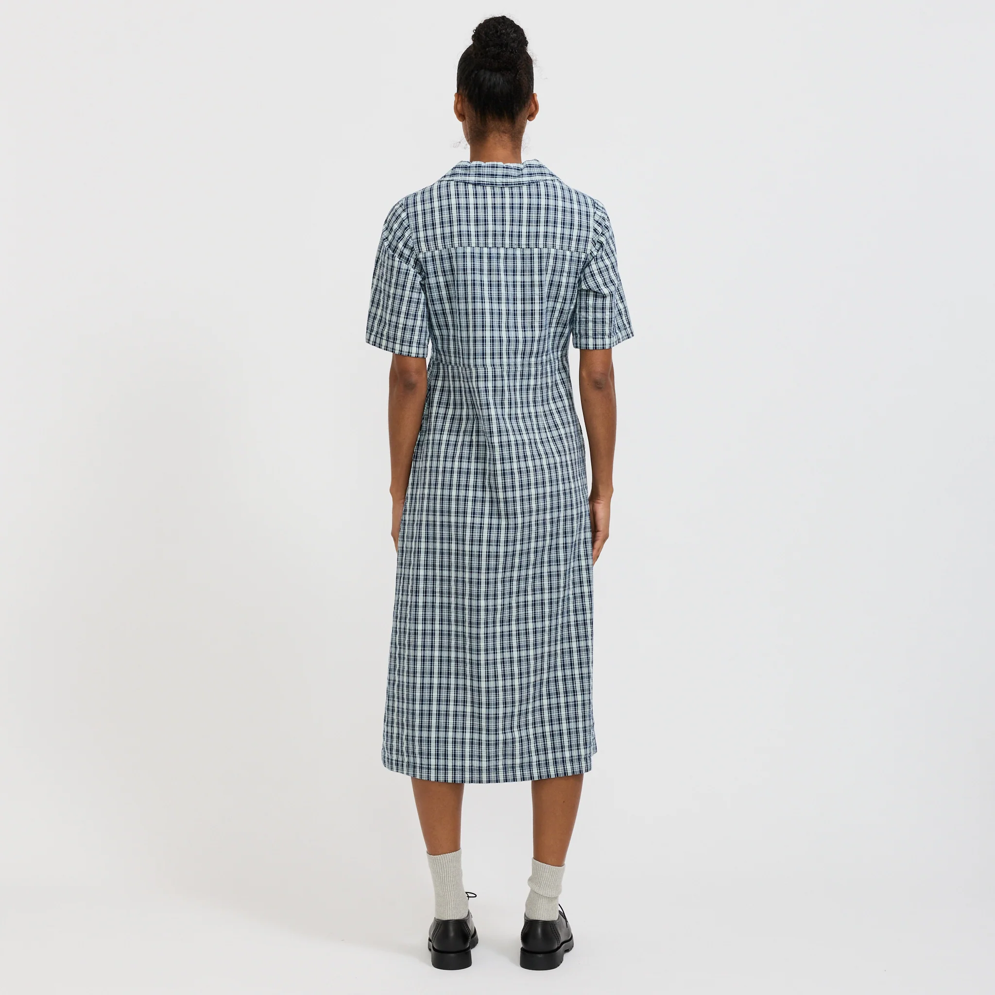 Ronja Dress Indigo Seersucker - Image 4