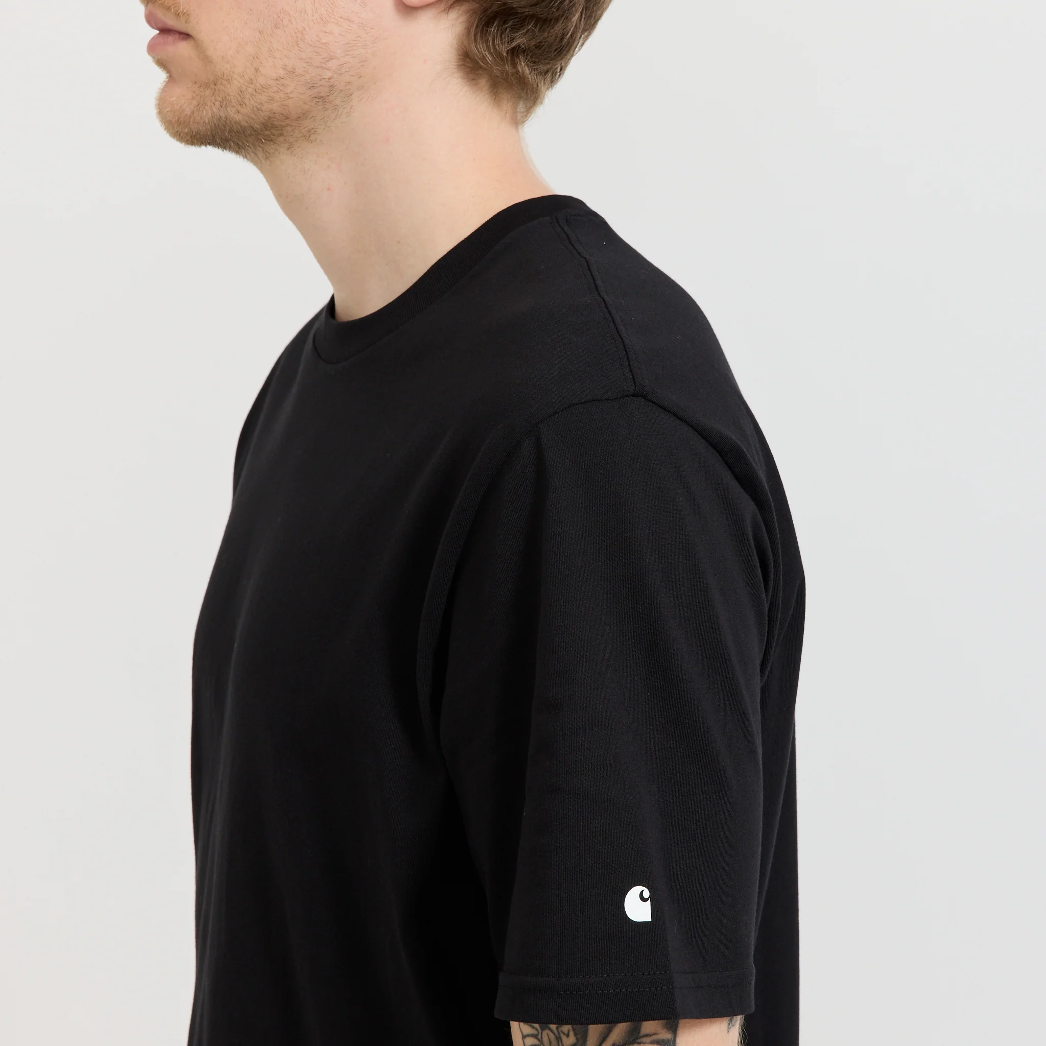 S/S Base T-Shirt Black/White - Image 6