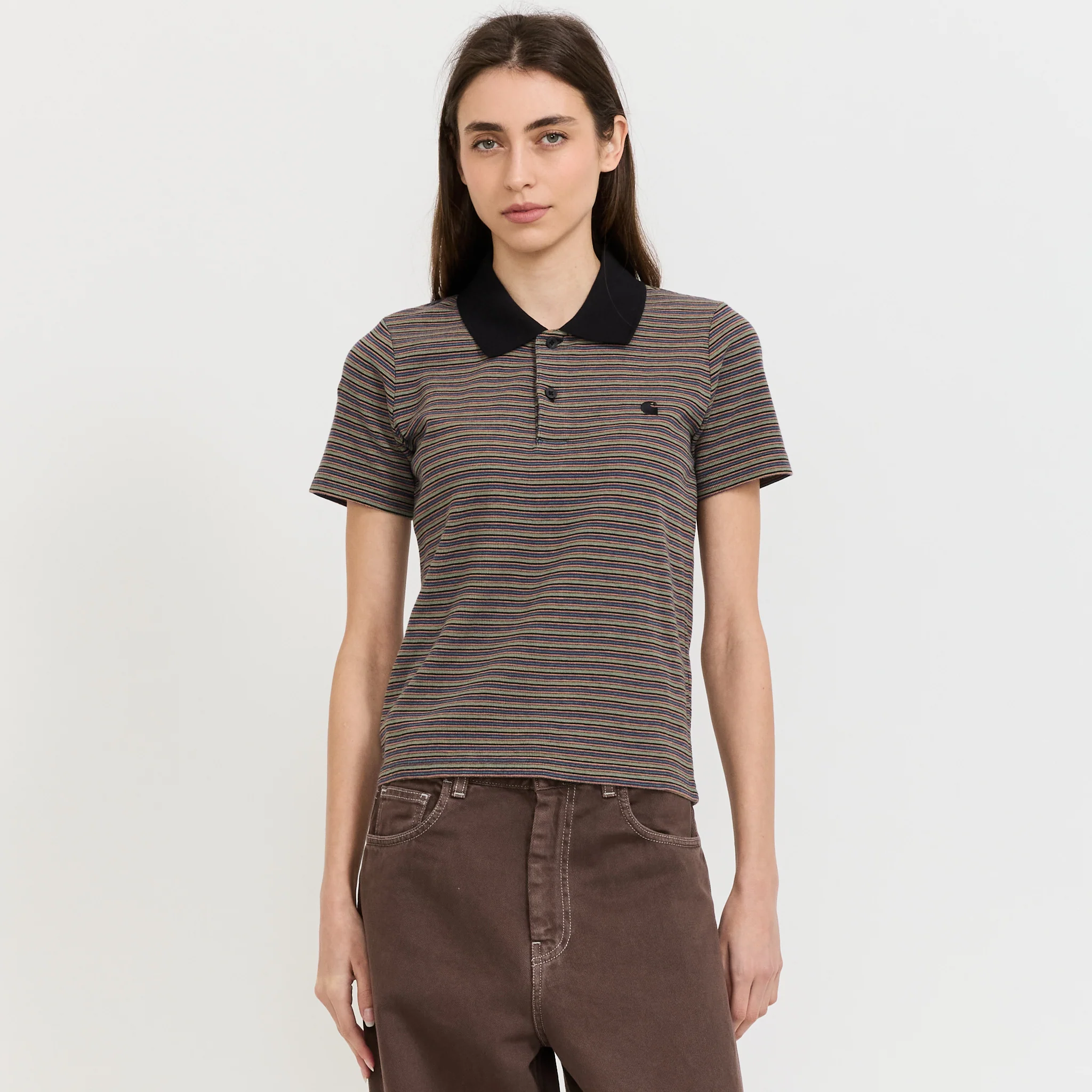 S/S Dion Polo Dion Stripe Lily