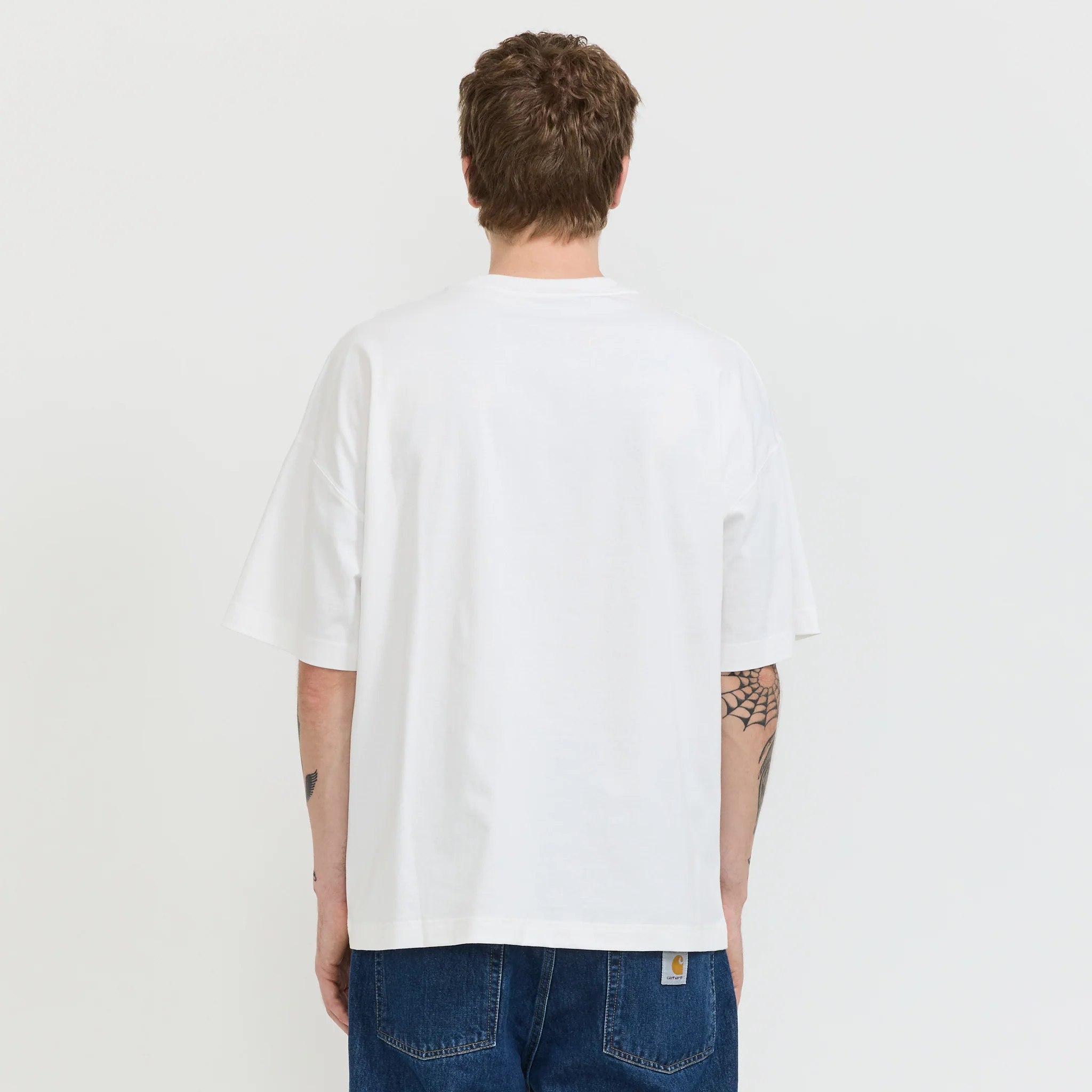 S/S Work Pocket T-Shirt White - Image 4