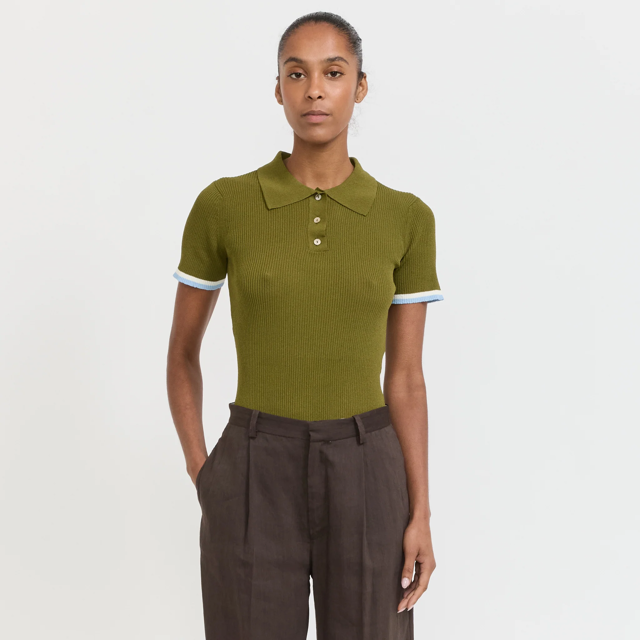 Selaste Short Sleeve Polo Kaki