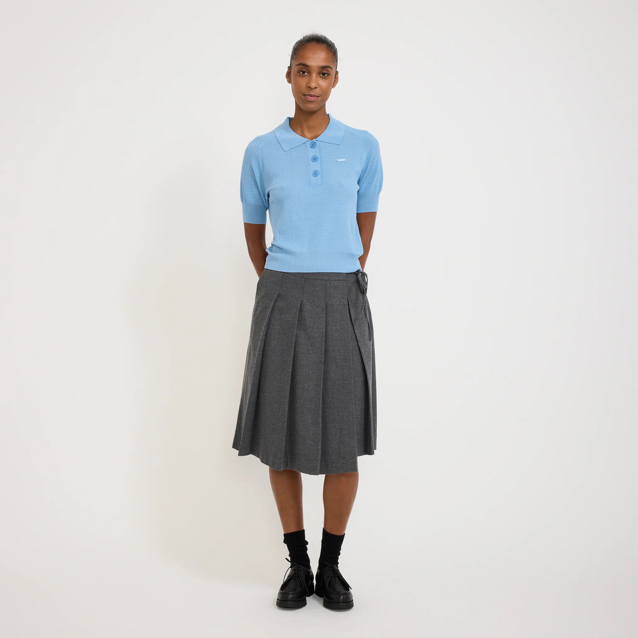 Serdane Tennis Polo Sweater Blue - Image 2