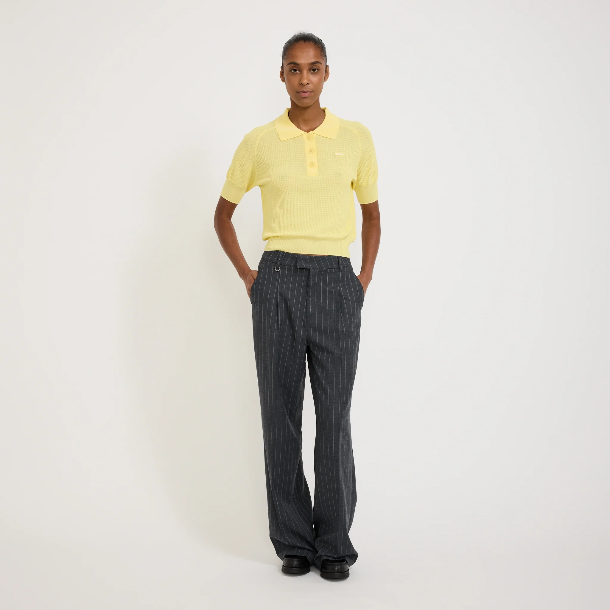 Serdane Tennis Polo Sweater Yellow - Image 2