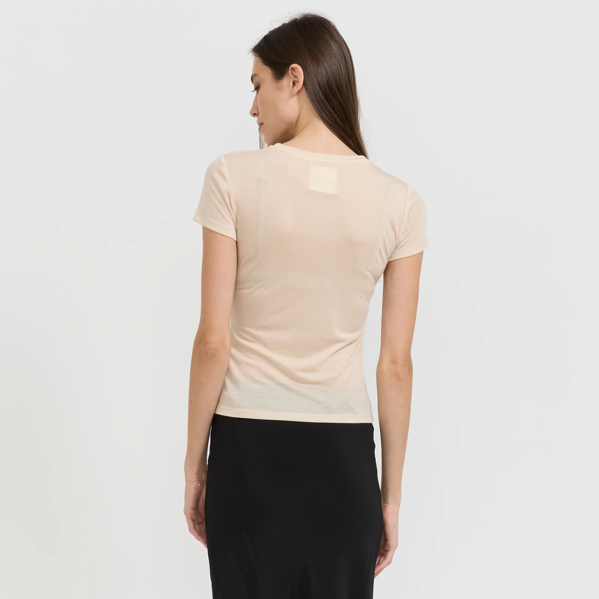 Sheer Baby Tee Cream - Image 4