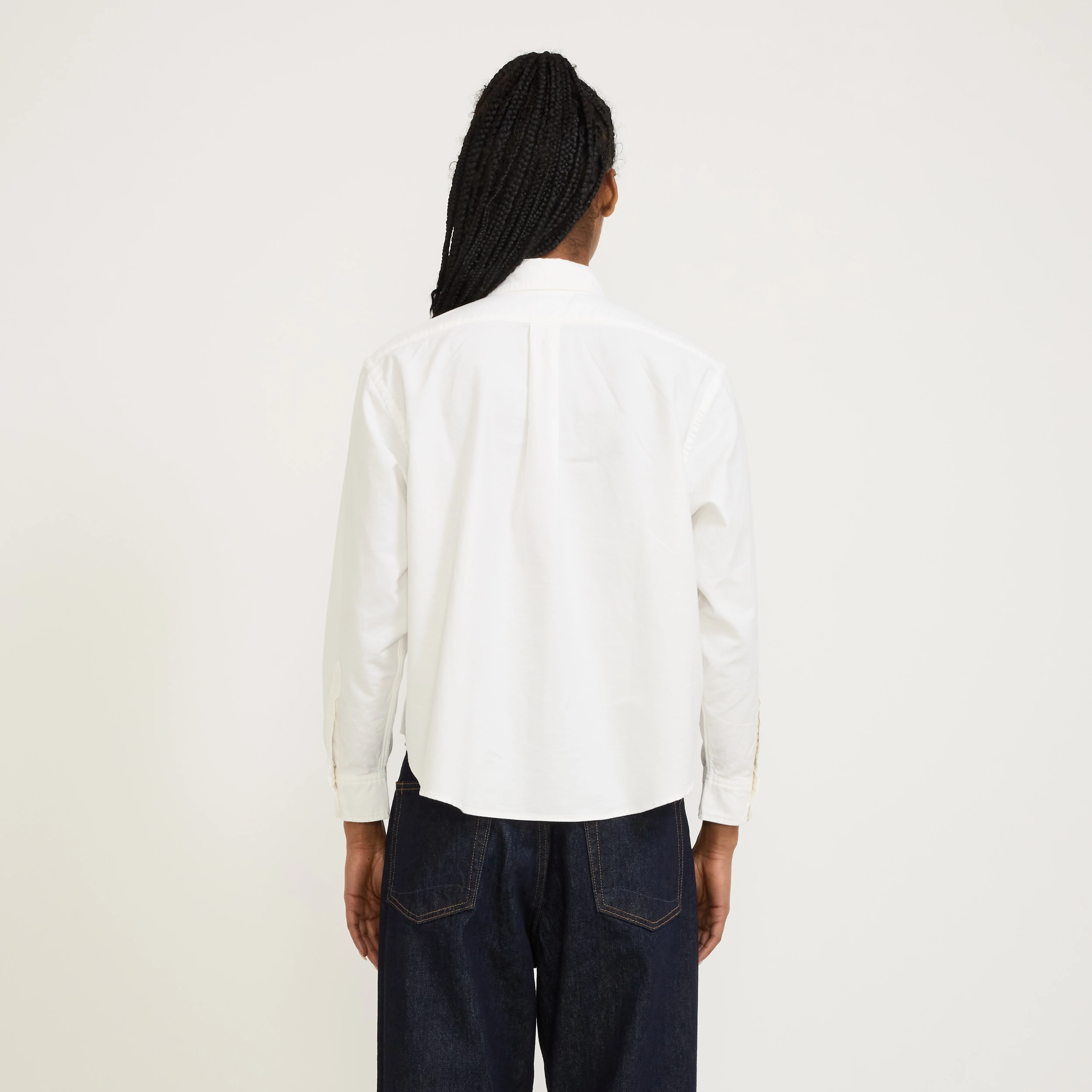 Short Button Down Shirt White - Image 4