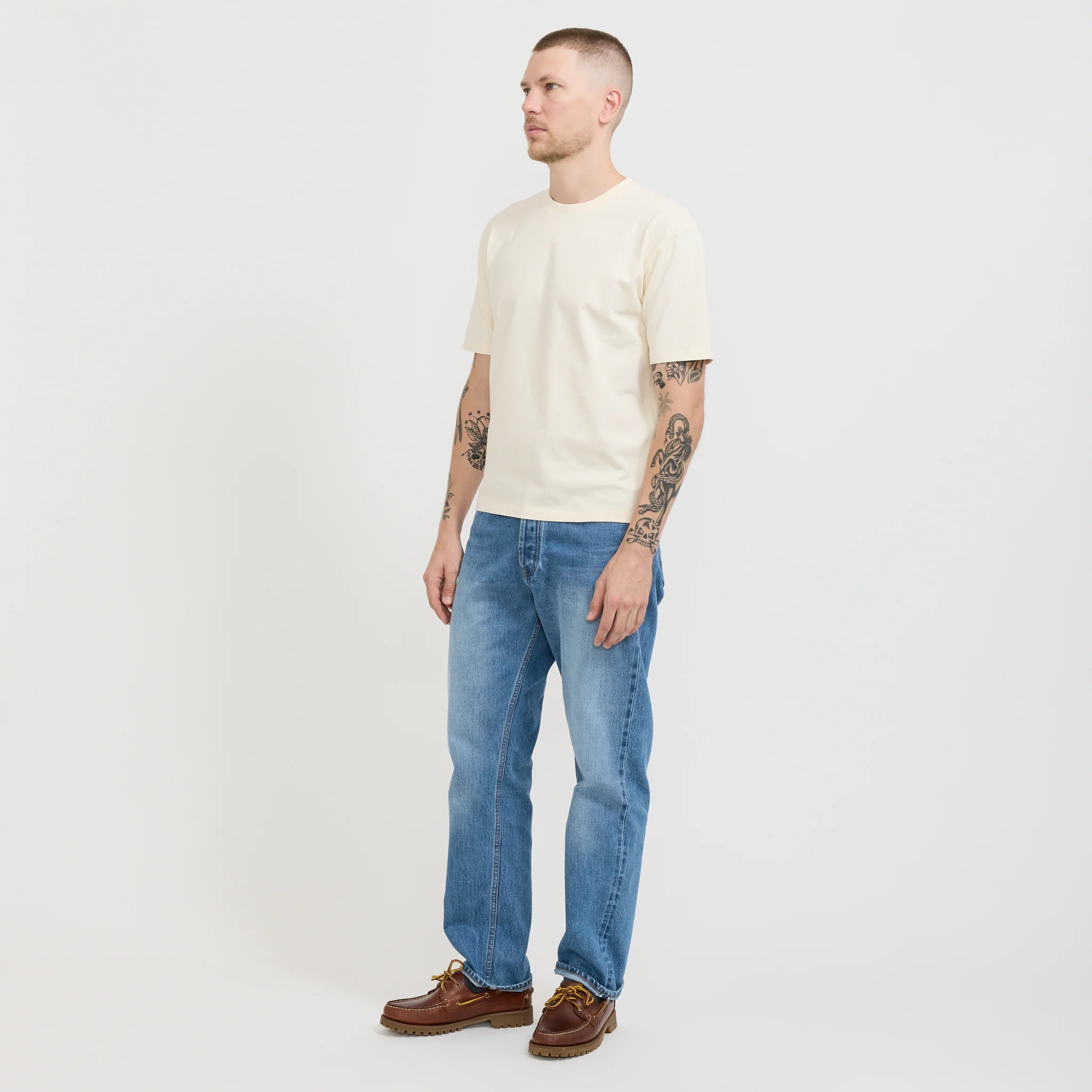 Short Sleeve Hiking T-Shirt Antique White - Image 2