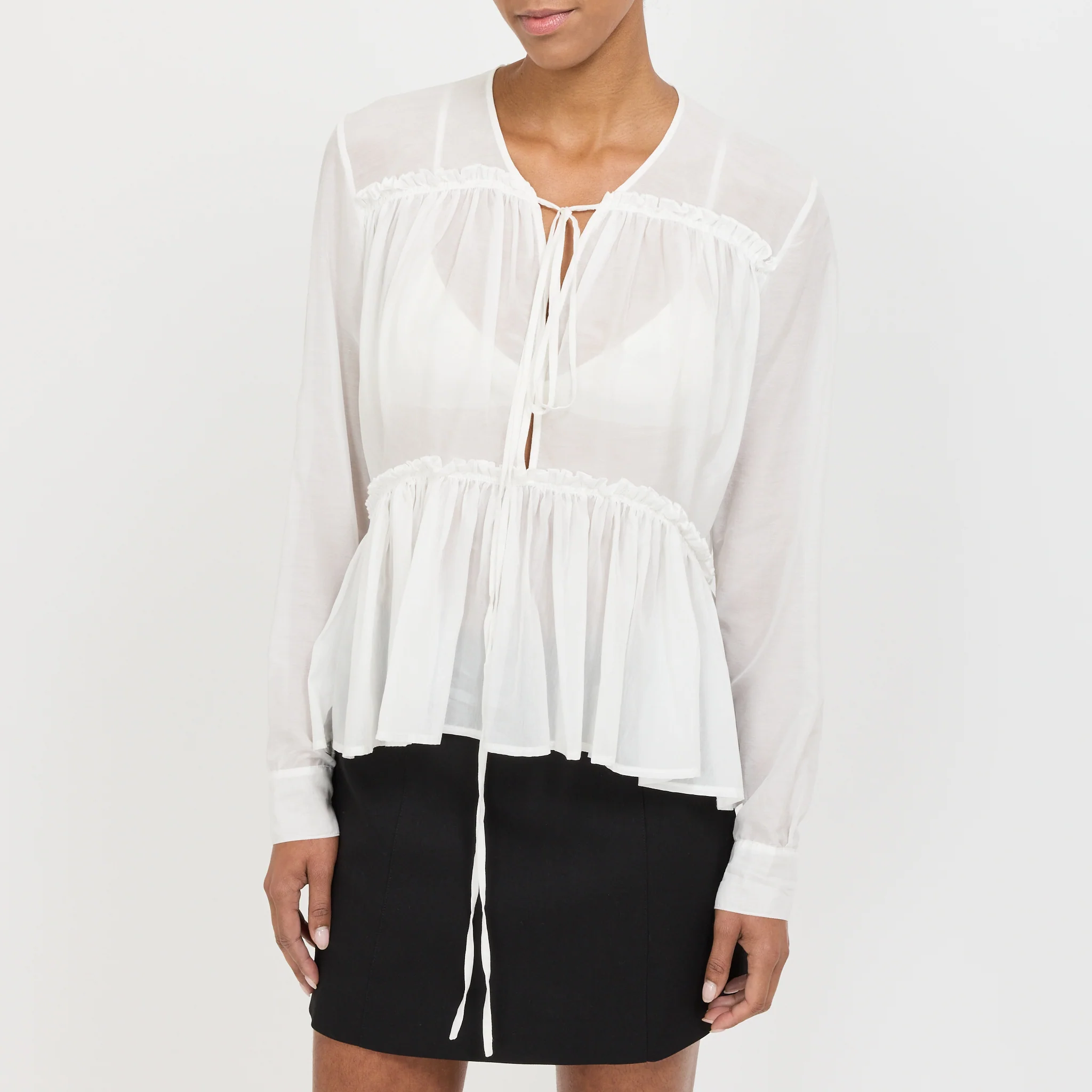 Silk Voile Top White - Image 5