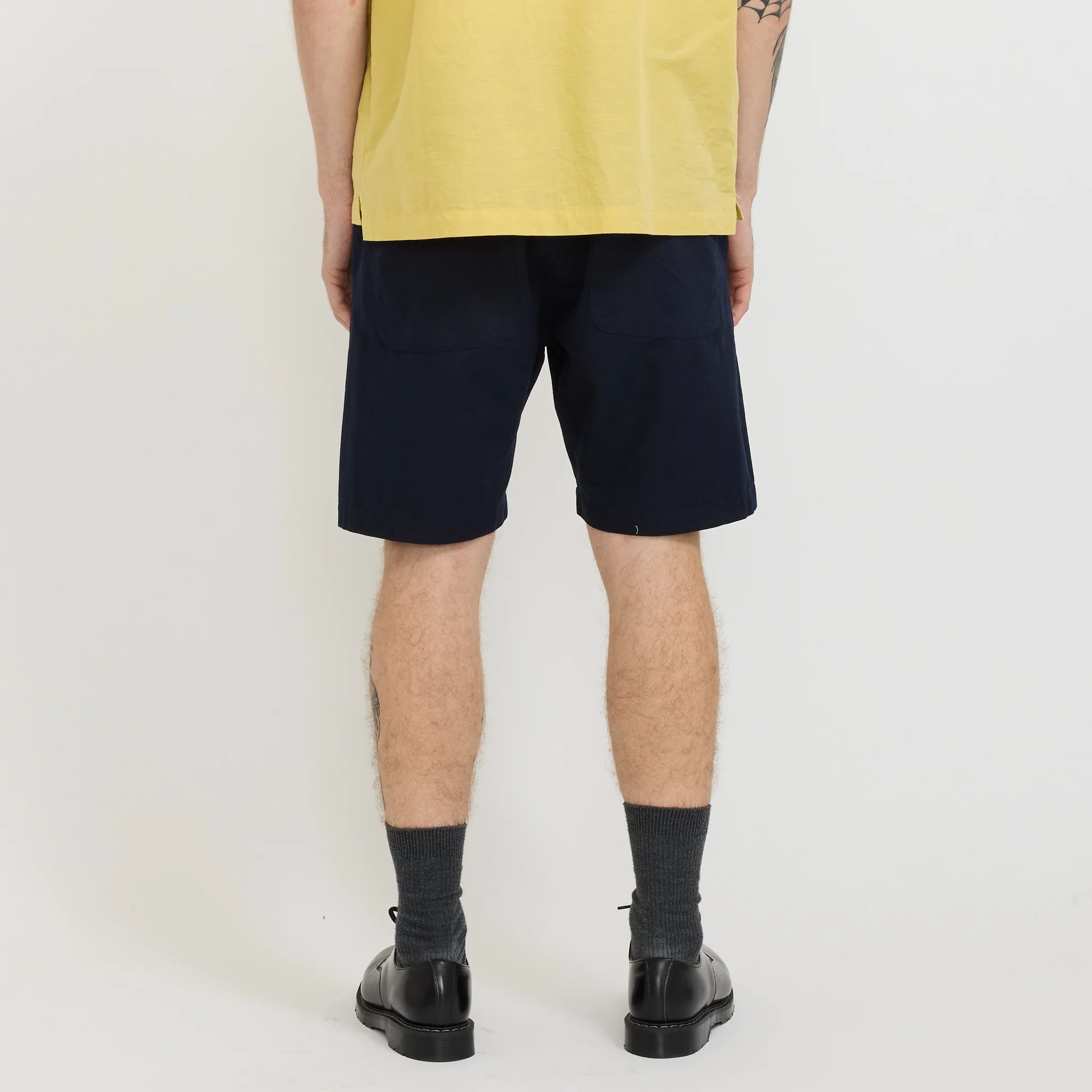 Simple Short Military Cotton Navy - Image 4