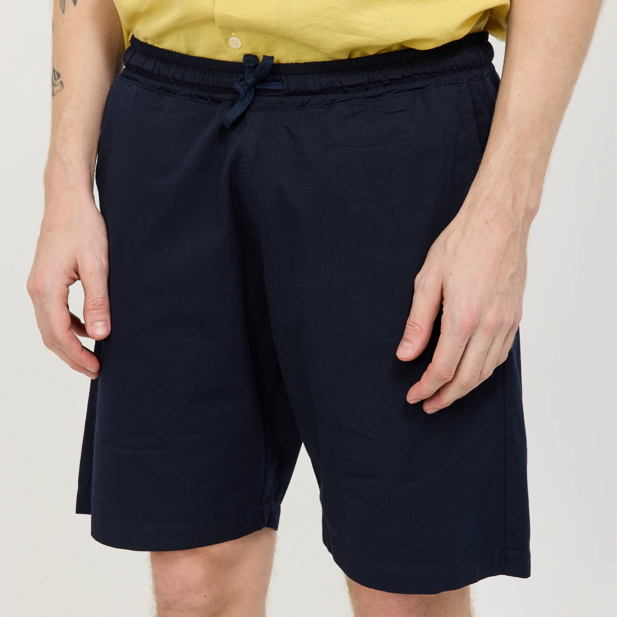 Simple Short Military Cotton Navy - Image 5