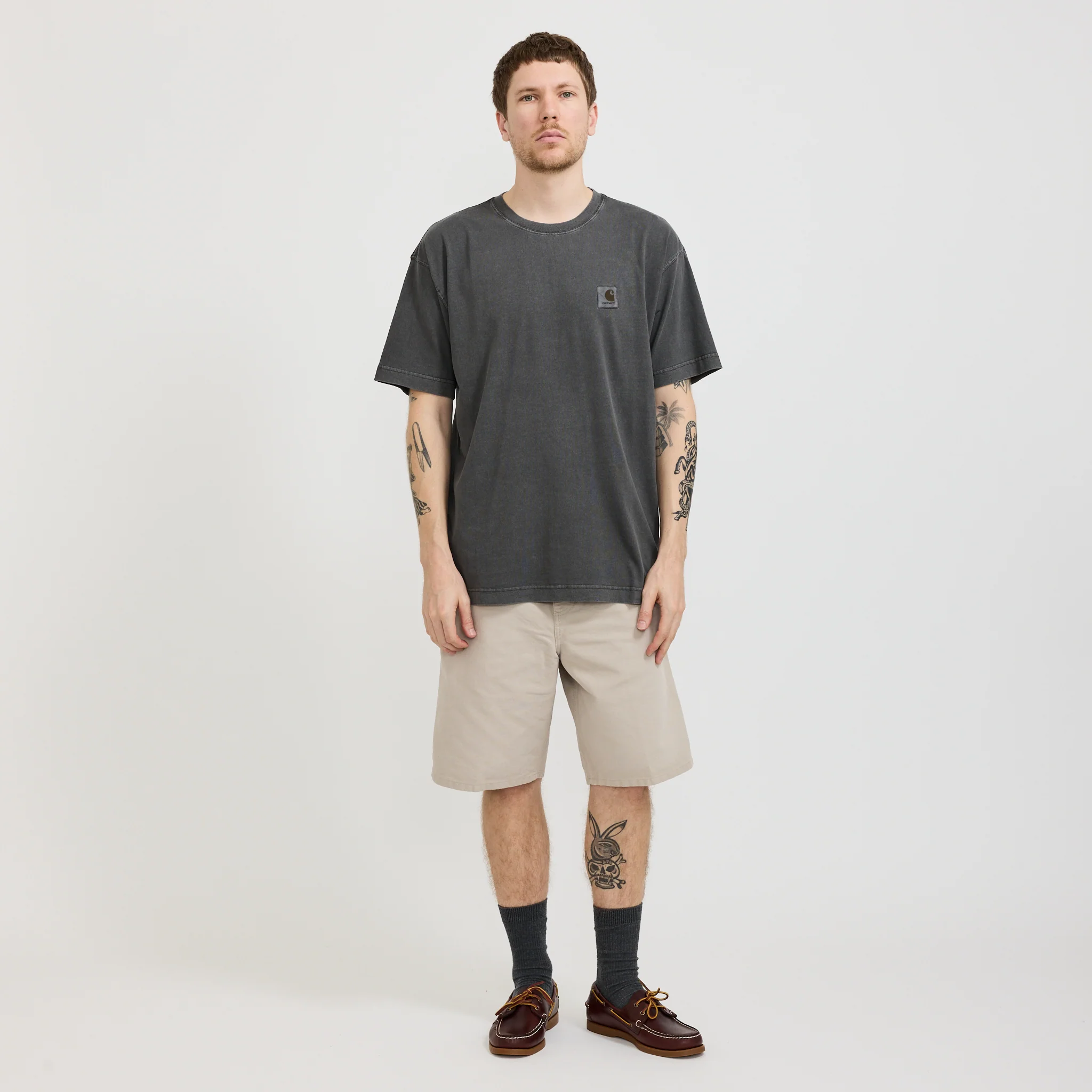 Single Knee Short Dusky Beige - Image 2