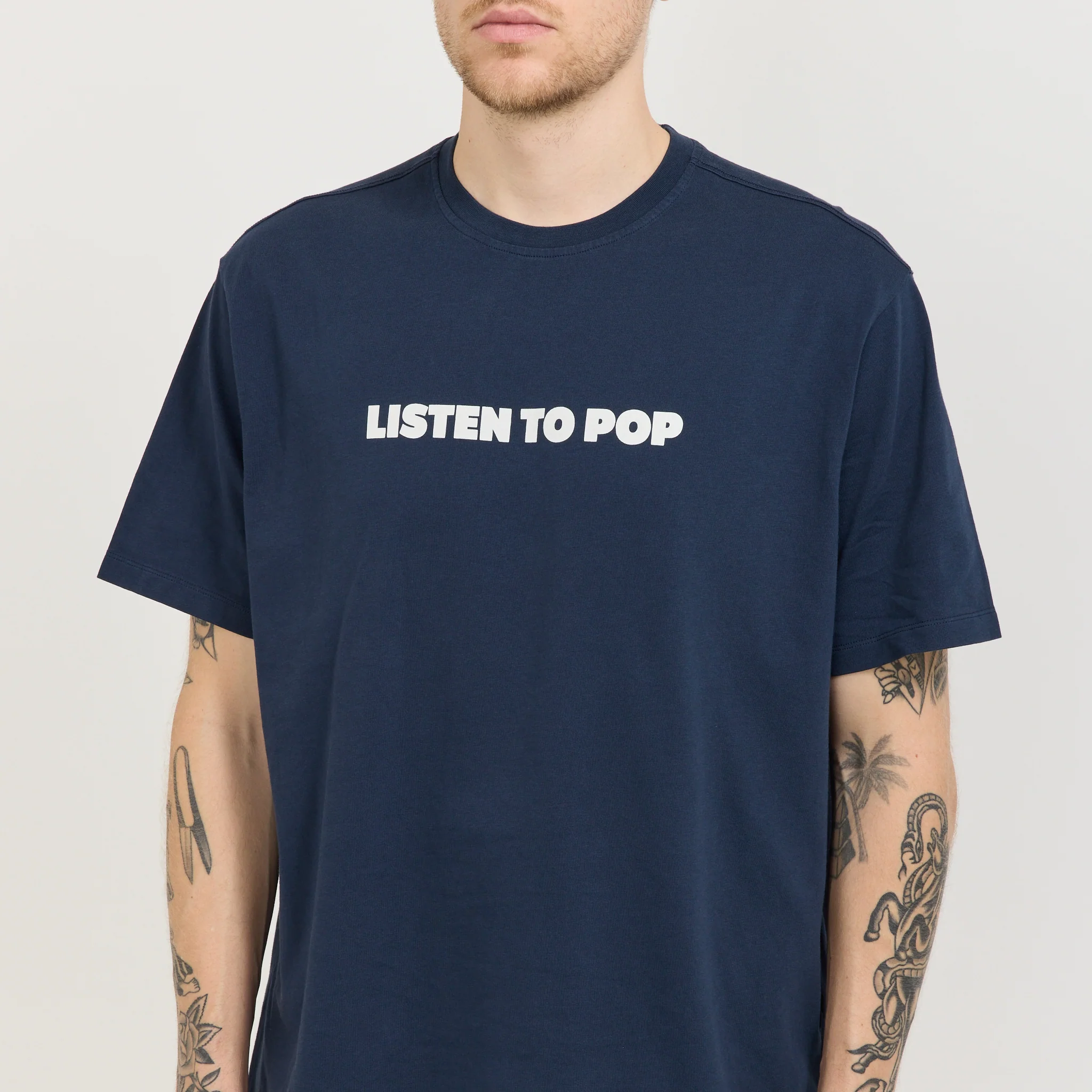 Skatemuzik T-Shirt Navy - Image 5