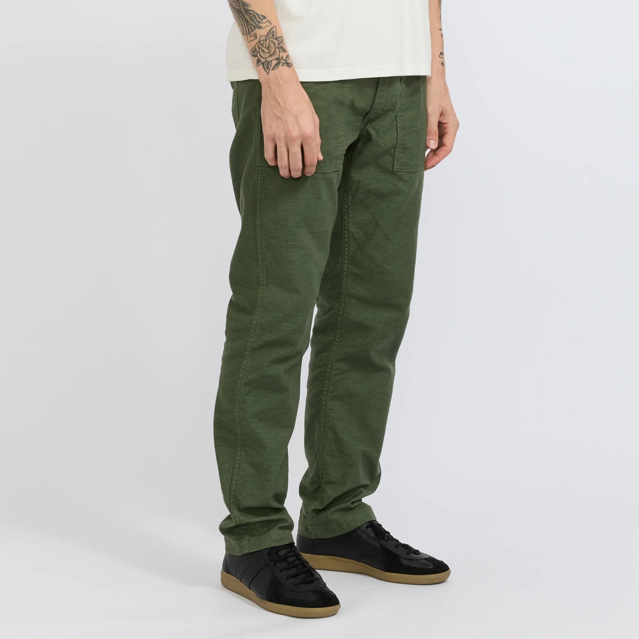Slim Fit Fatigue Pants Green - Image 3