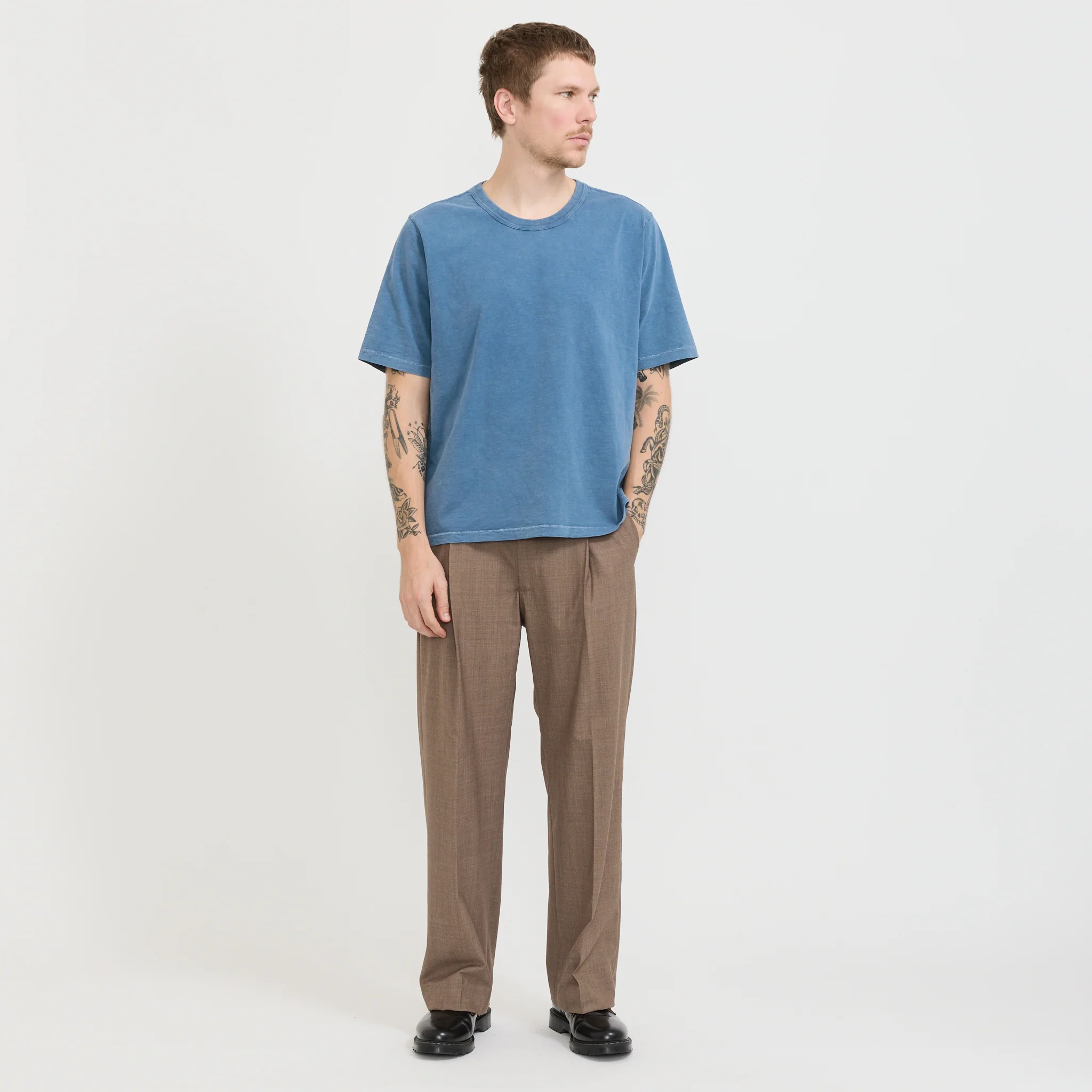 Slub Tee Indigo - Image 2