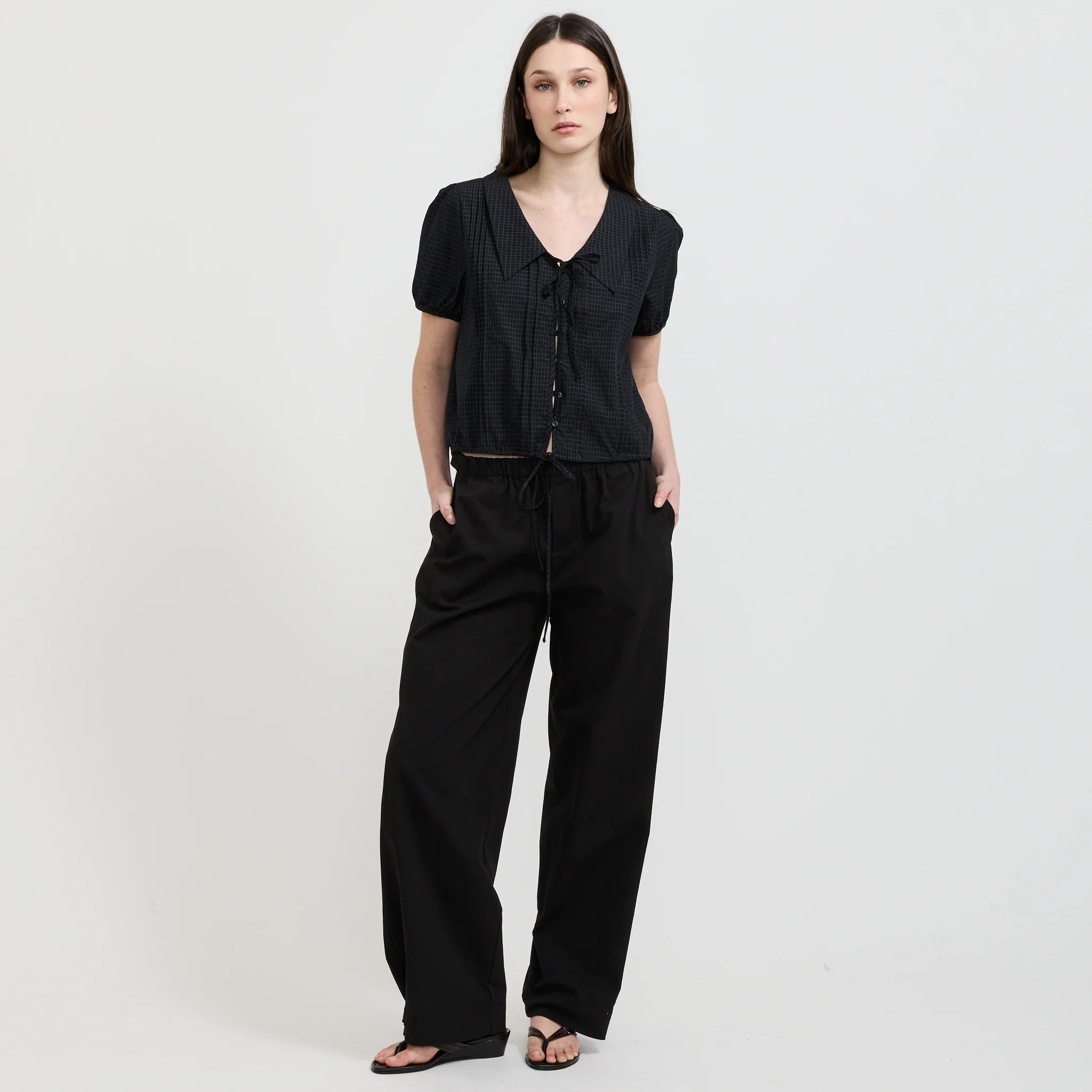 Snap Tab Pant Black - Image 2