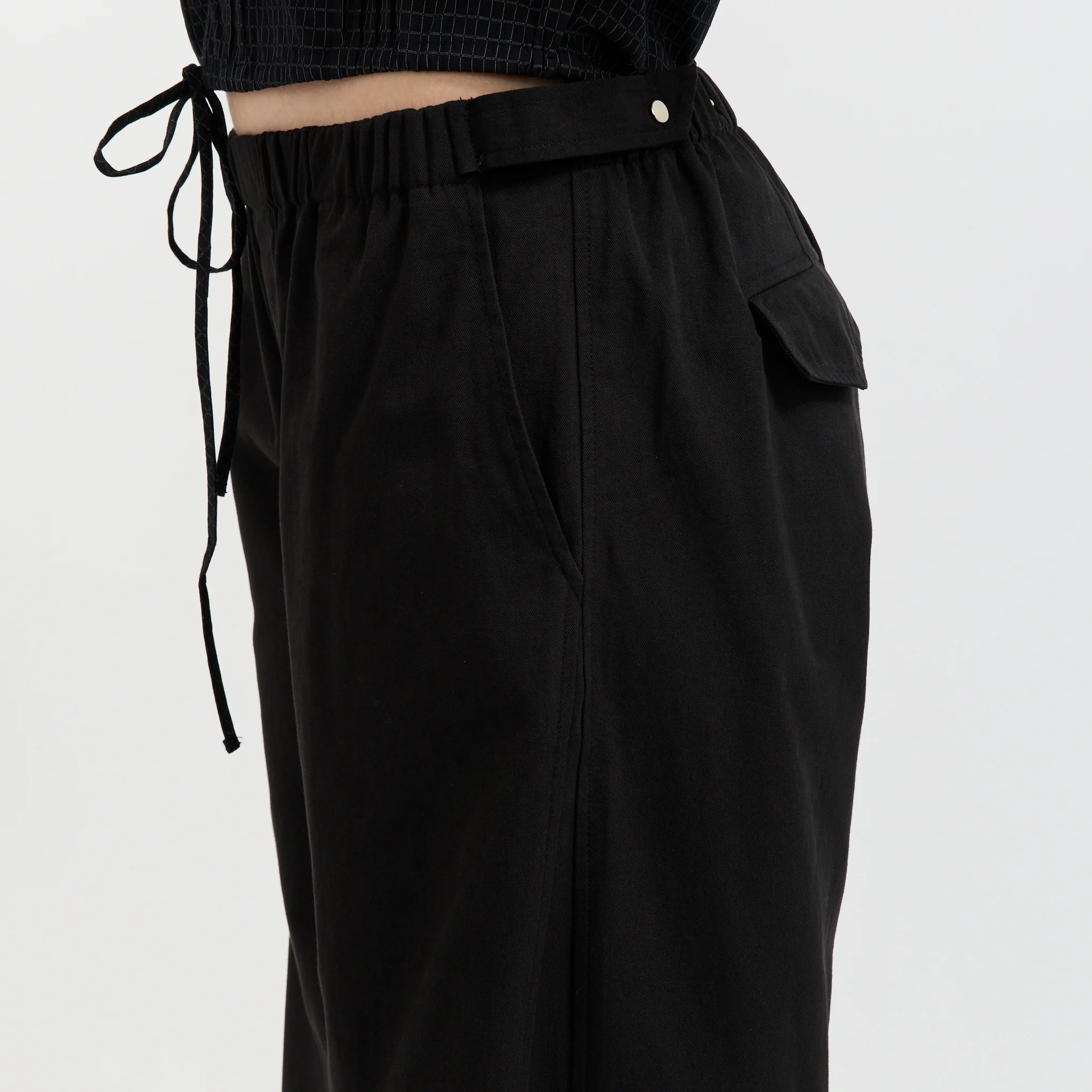 Snap Tab Pant Black - Image 8