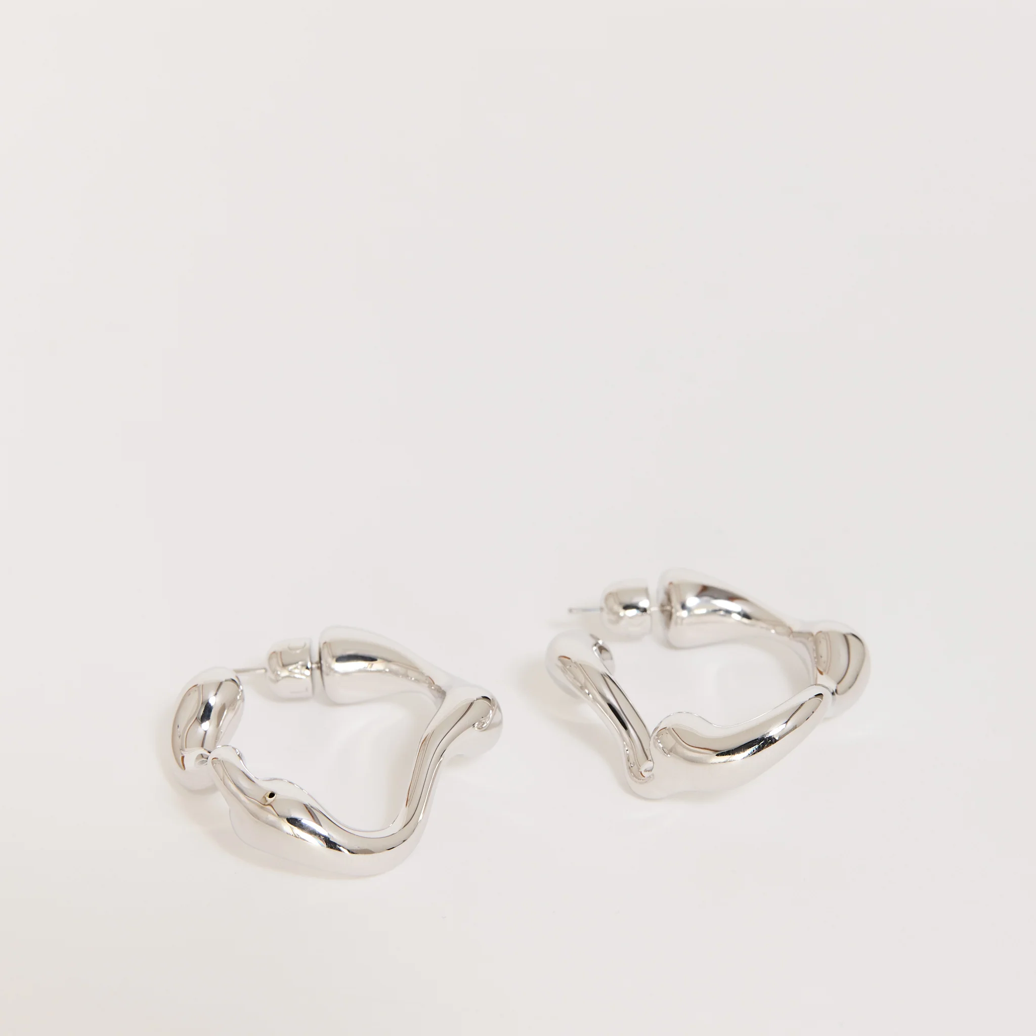 Splash Hoops Small Pair Silver