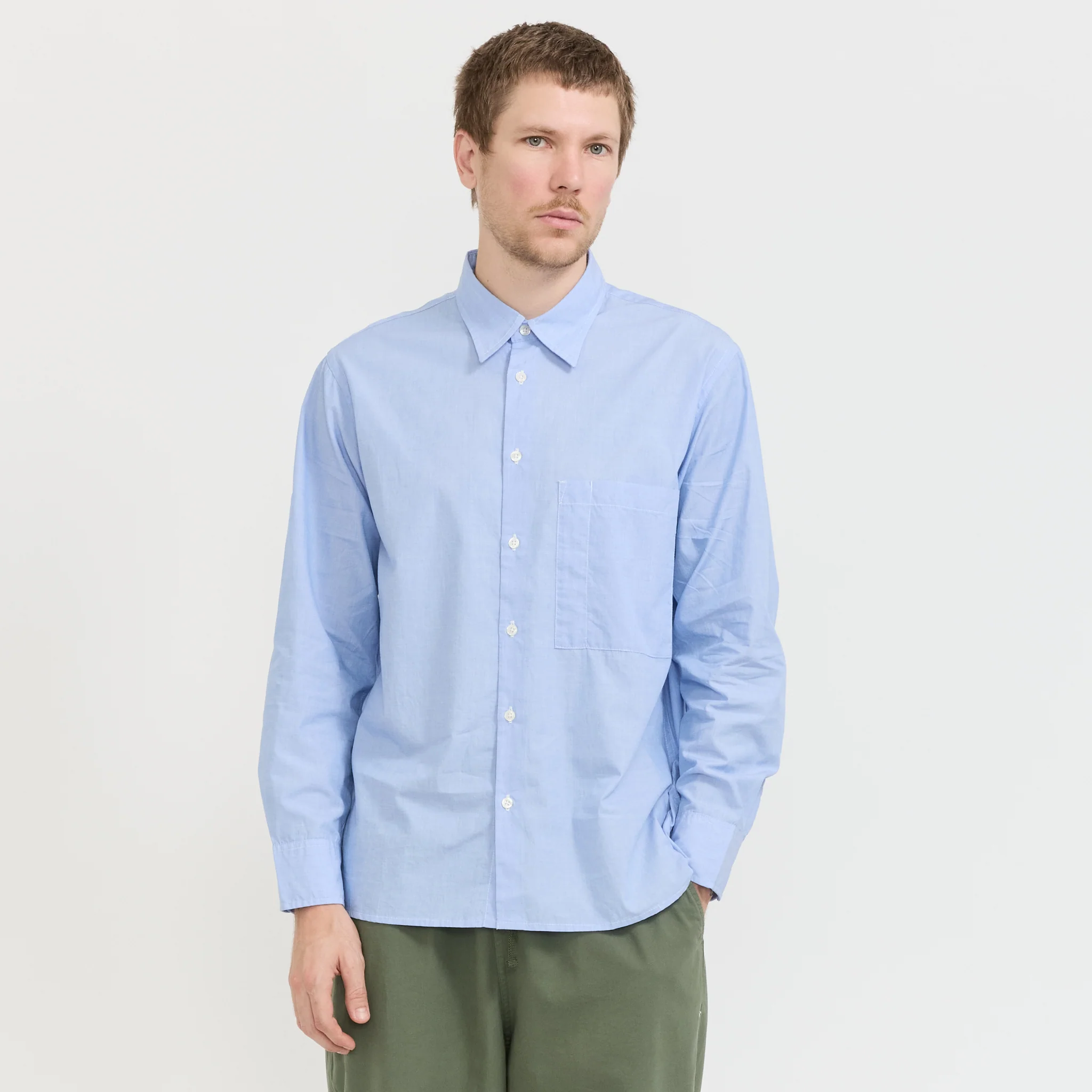 Square Pocket Shirt Sky - Image 8