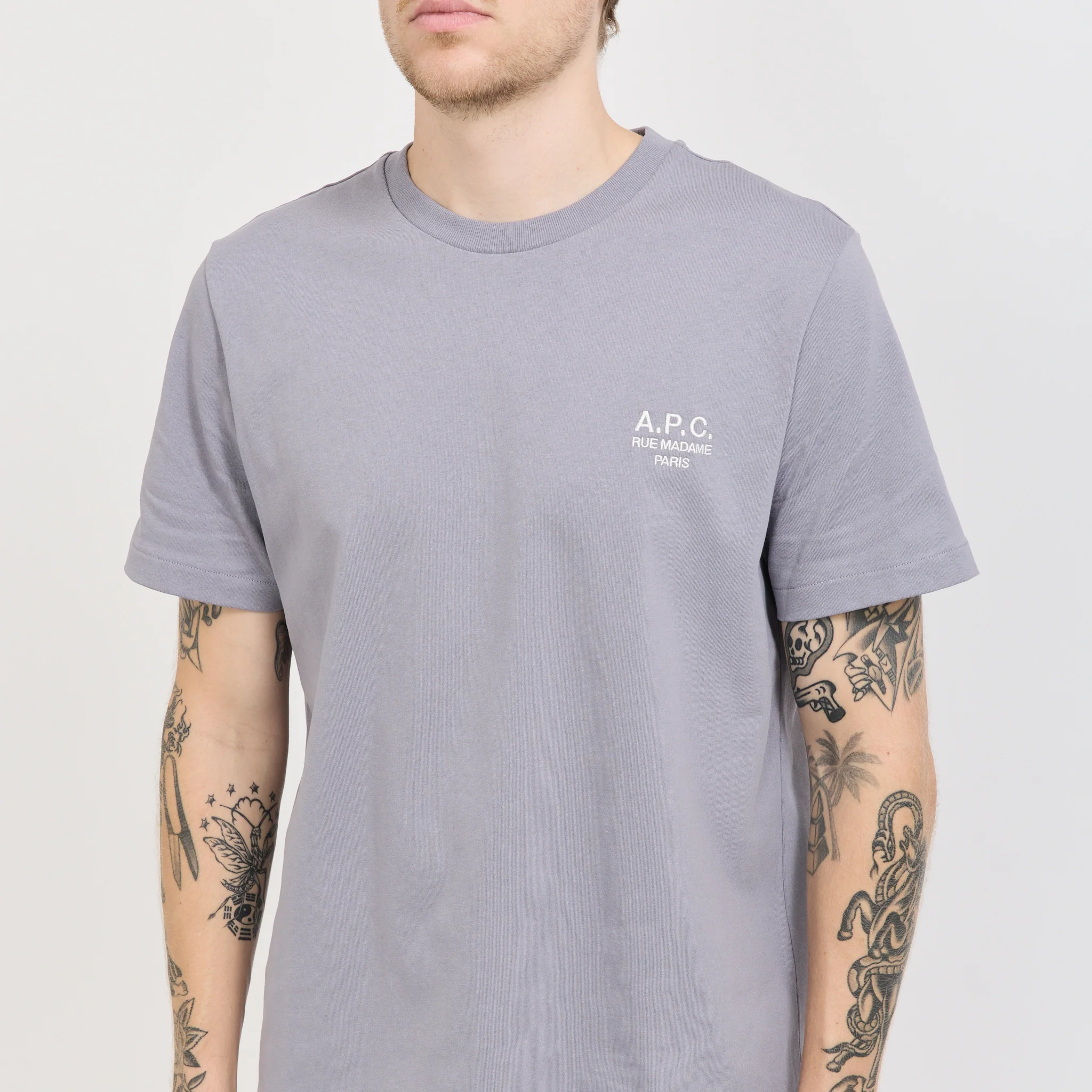 Standard Rue Madame T-Shirt Blue Grey - Image 5