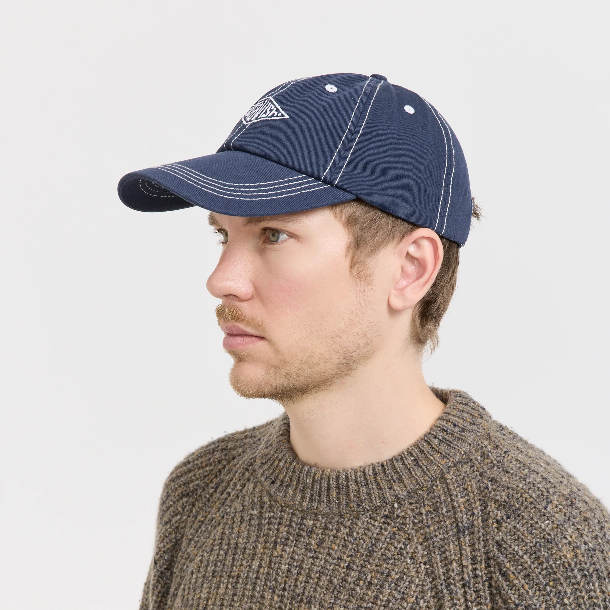 Stitched Diamond Cap Dark Blue - Image 5