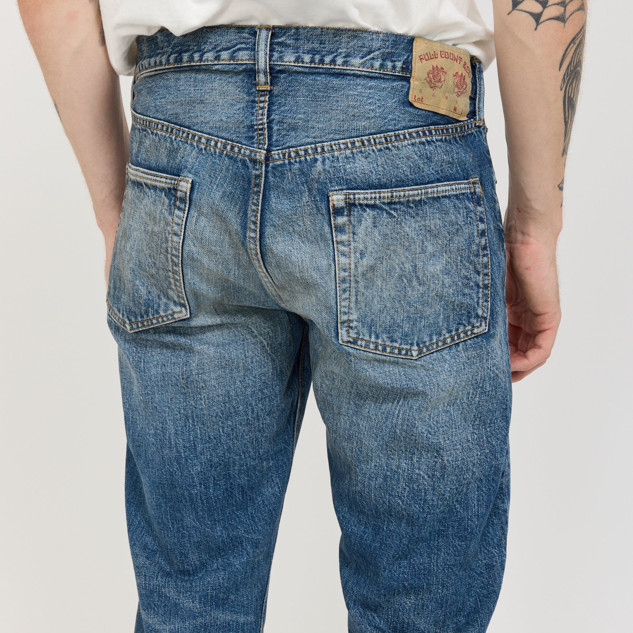 Straight Denim Fade Indigo Blue - Image 7