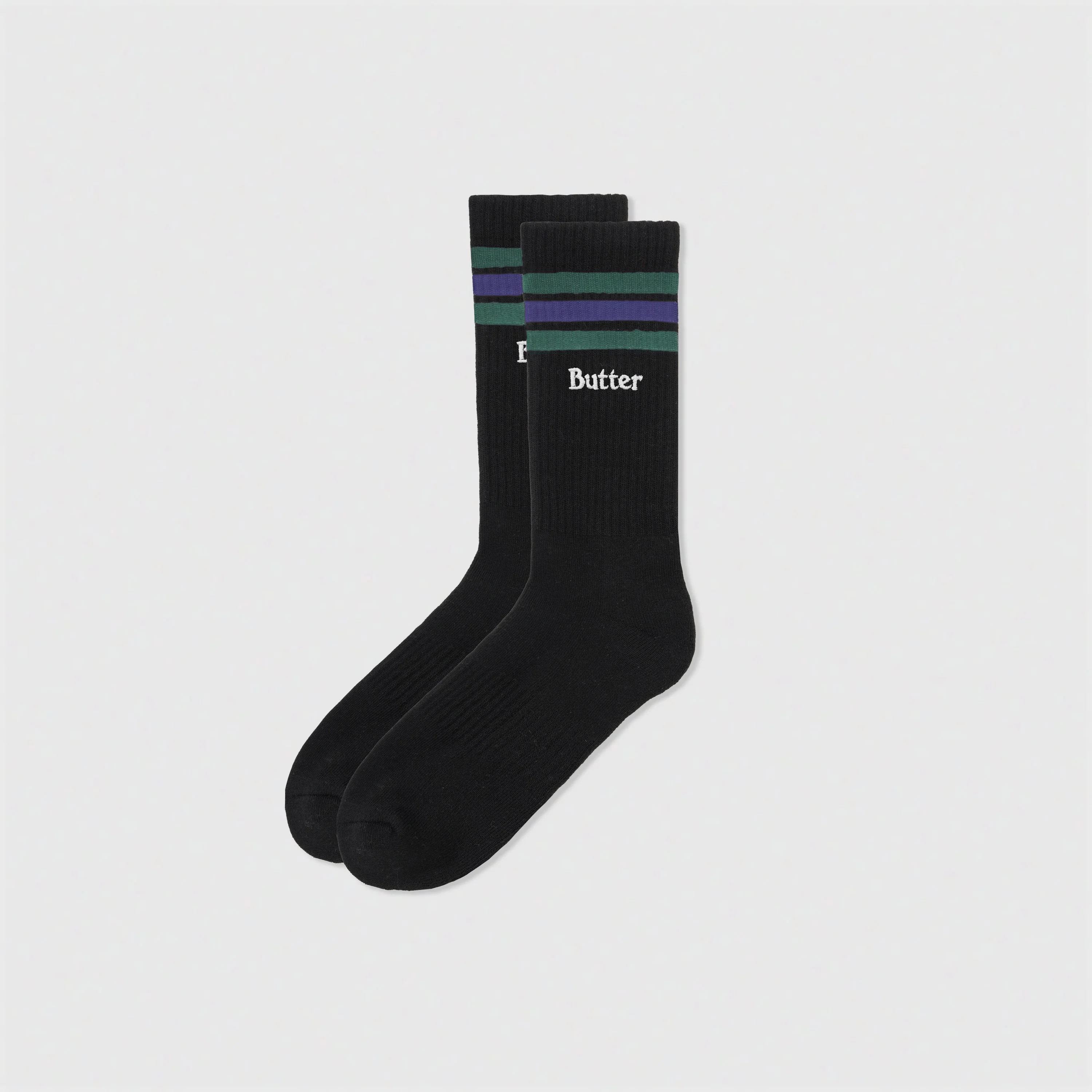 Stripe Socks Black