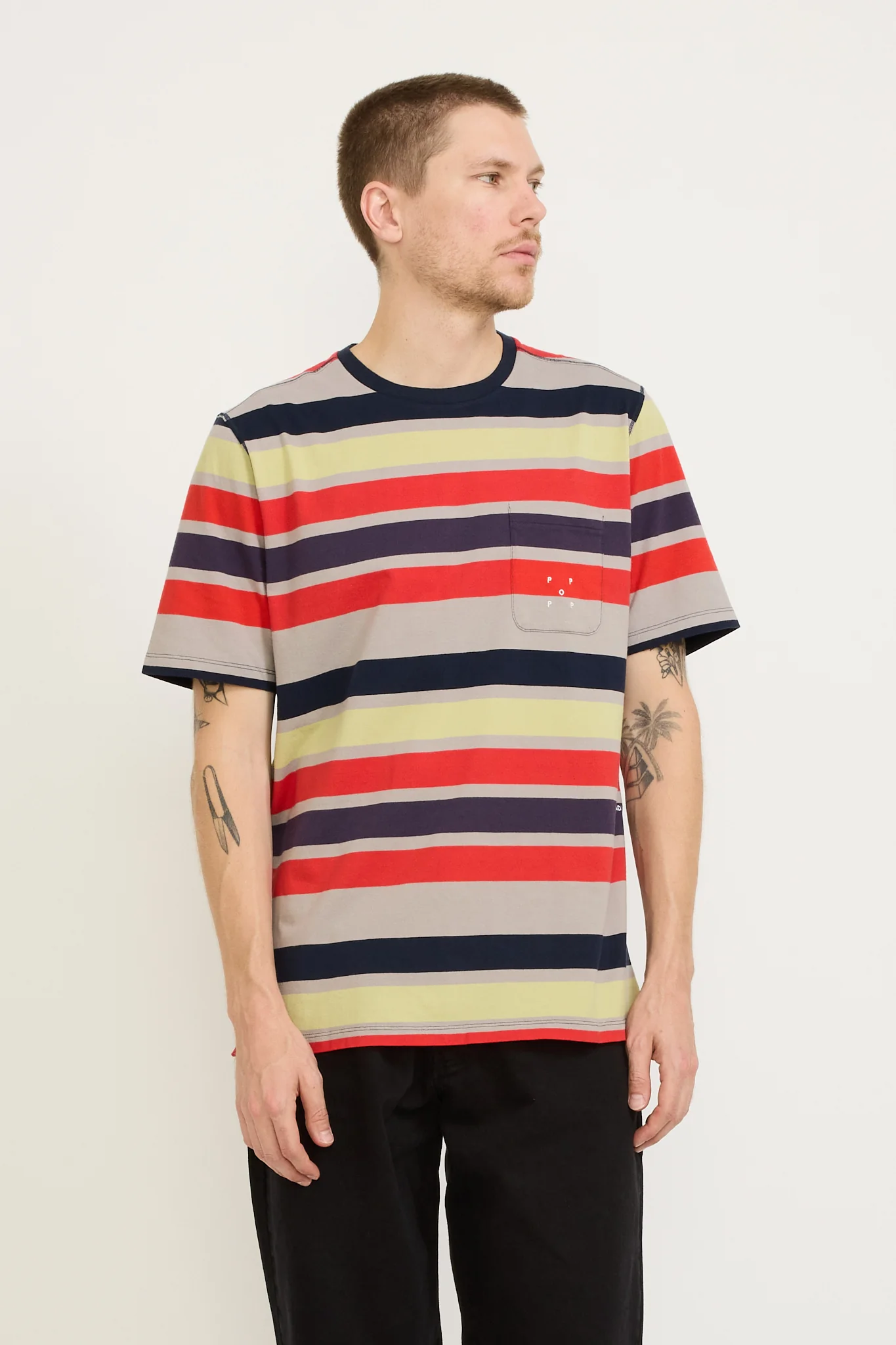 Striped Pocket T-Shirt Multicolour