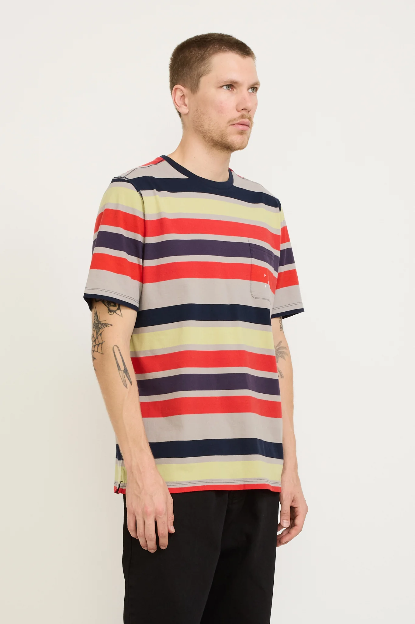 Striped Pocket T-Shirt Multicolour - Image 3