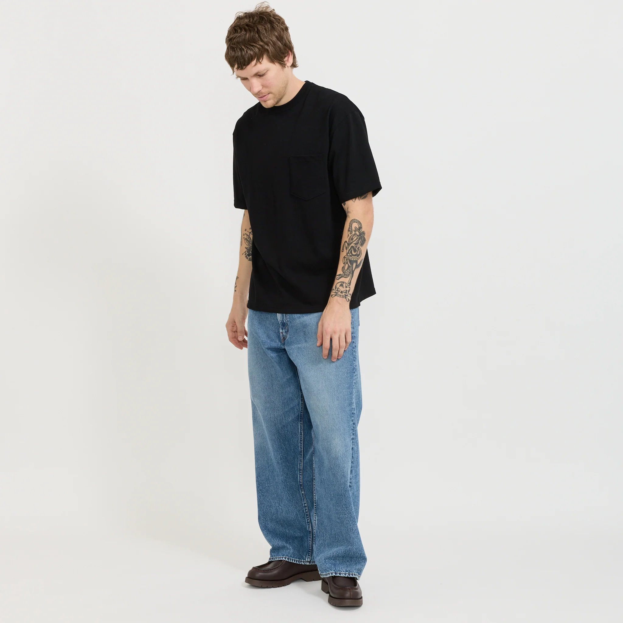 Sturdy Cotton T-Shirt With Pocket Black - Image 4