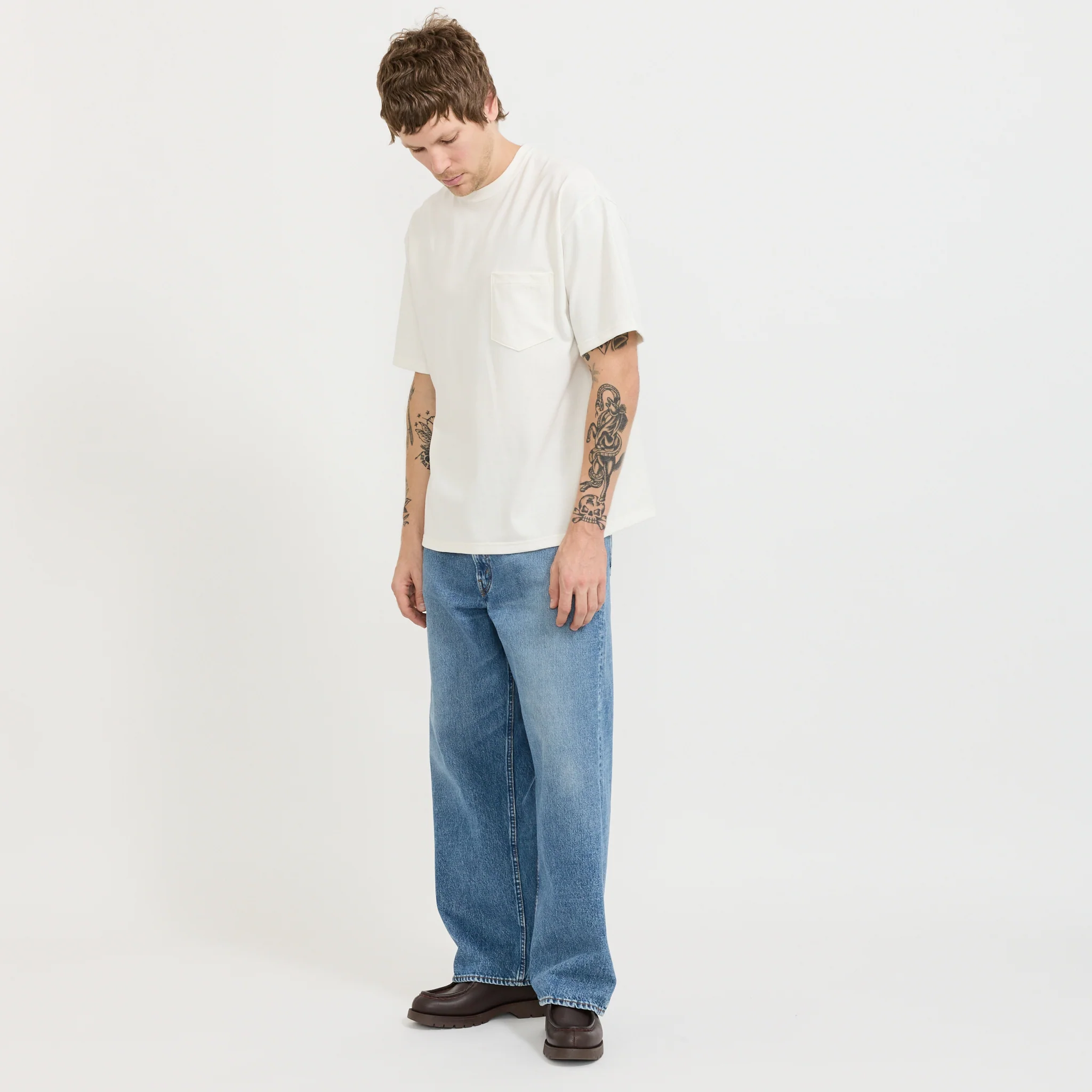 Sturdy Cotton T-Shirt With Pocket White - Image 2