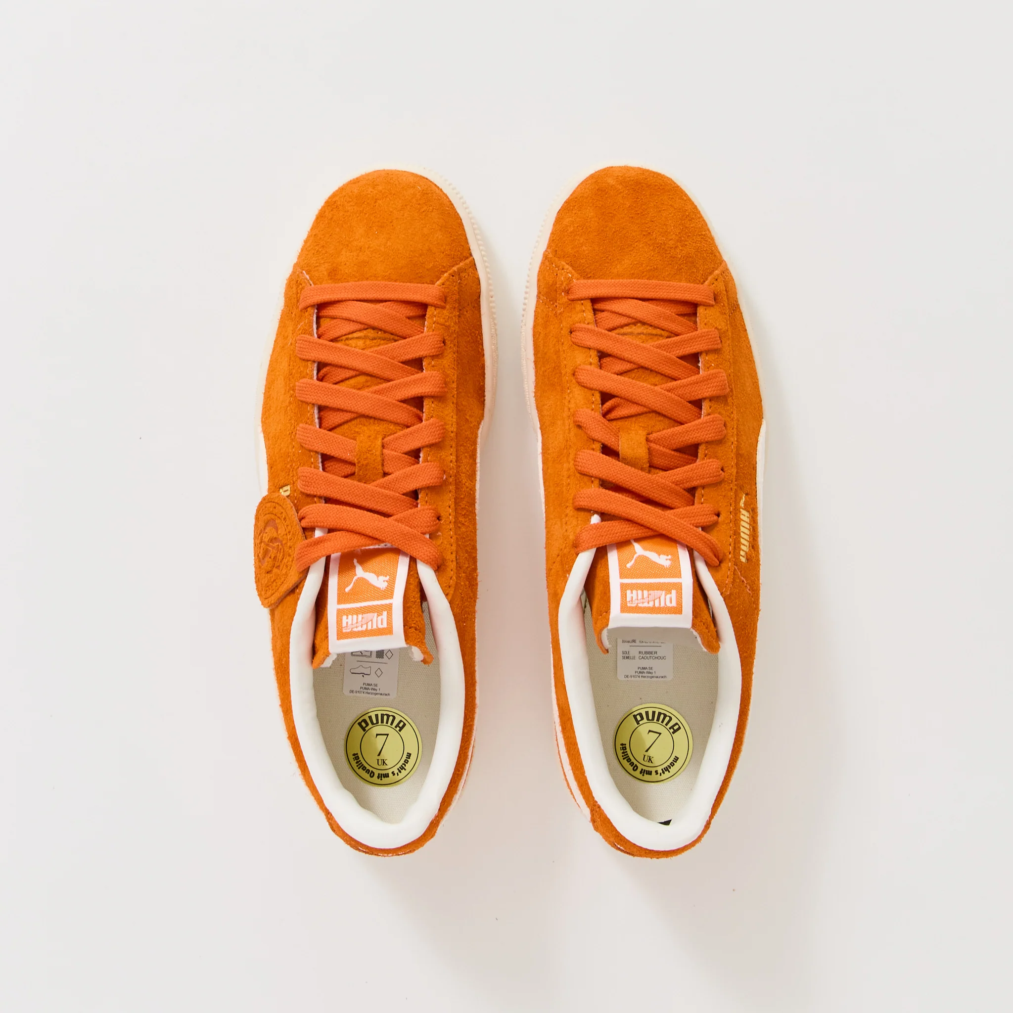 Suede Charles F. Stead IV Orange Glo/Puma White - Image 5