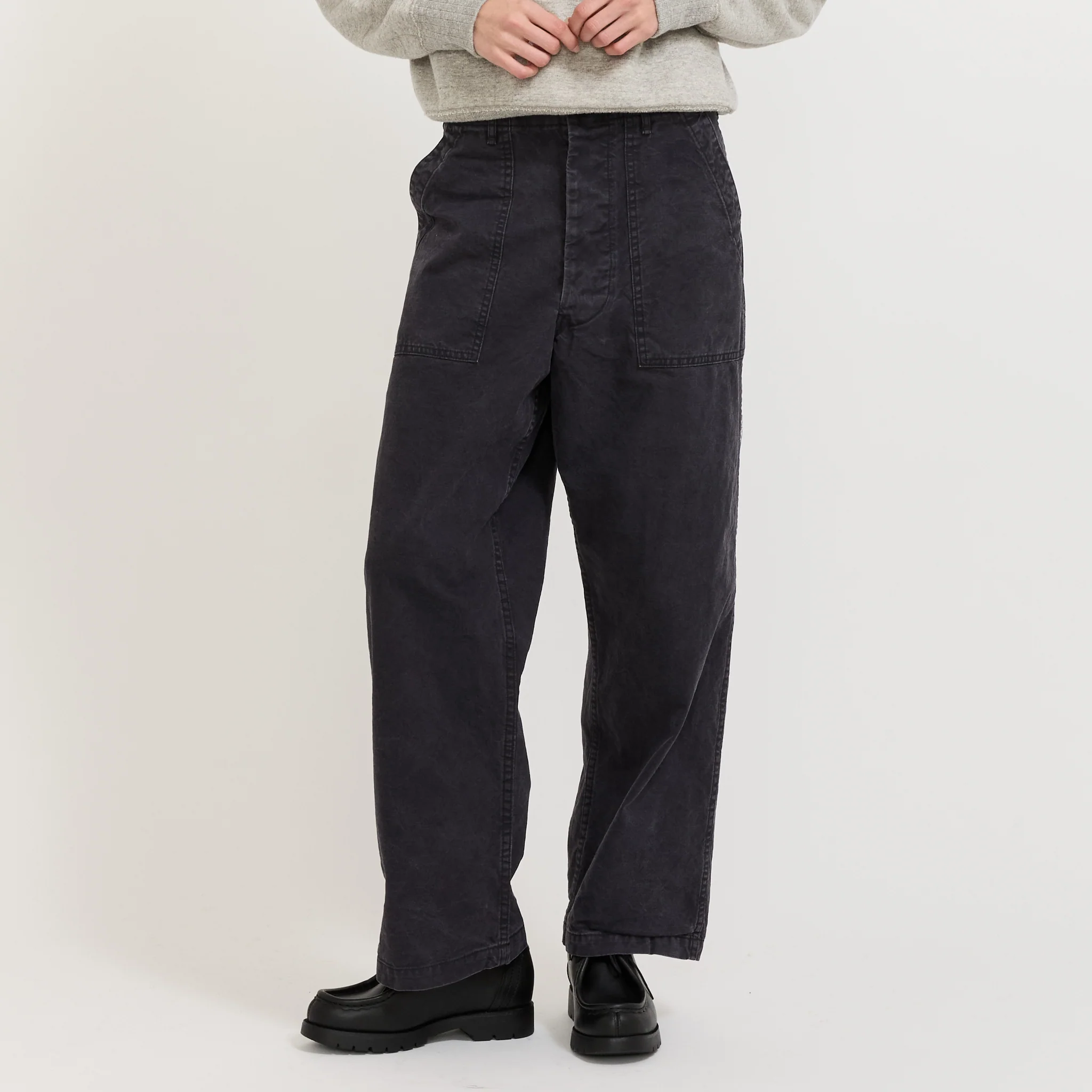 Womens Summer Fatigue Pants Black - Image 2