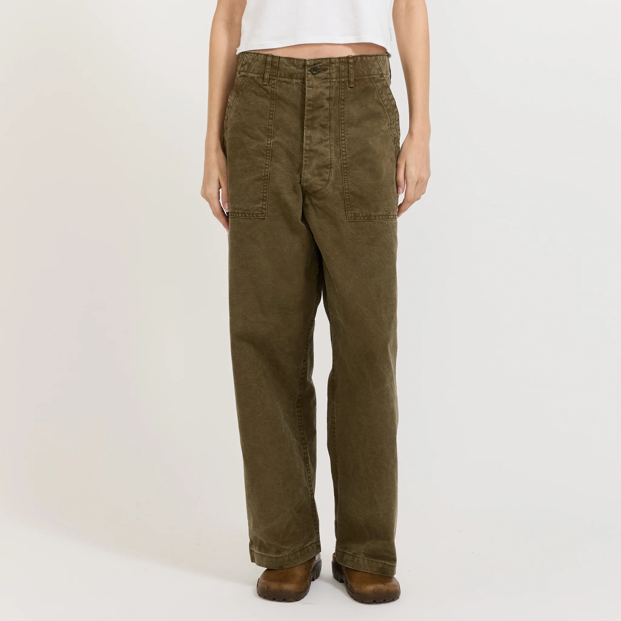 Womens Summer Fatigue Pants Olive