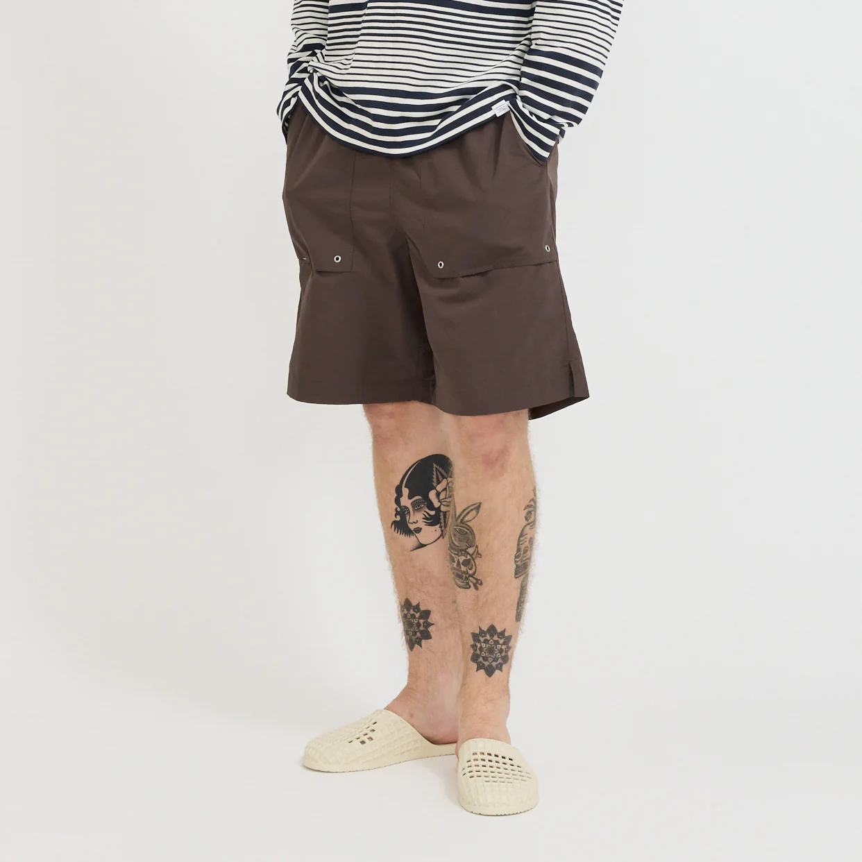 Sund Relaxed Recycled Nylon Swimmers Shale - Image 2