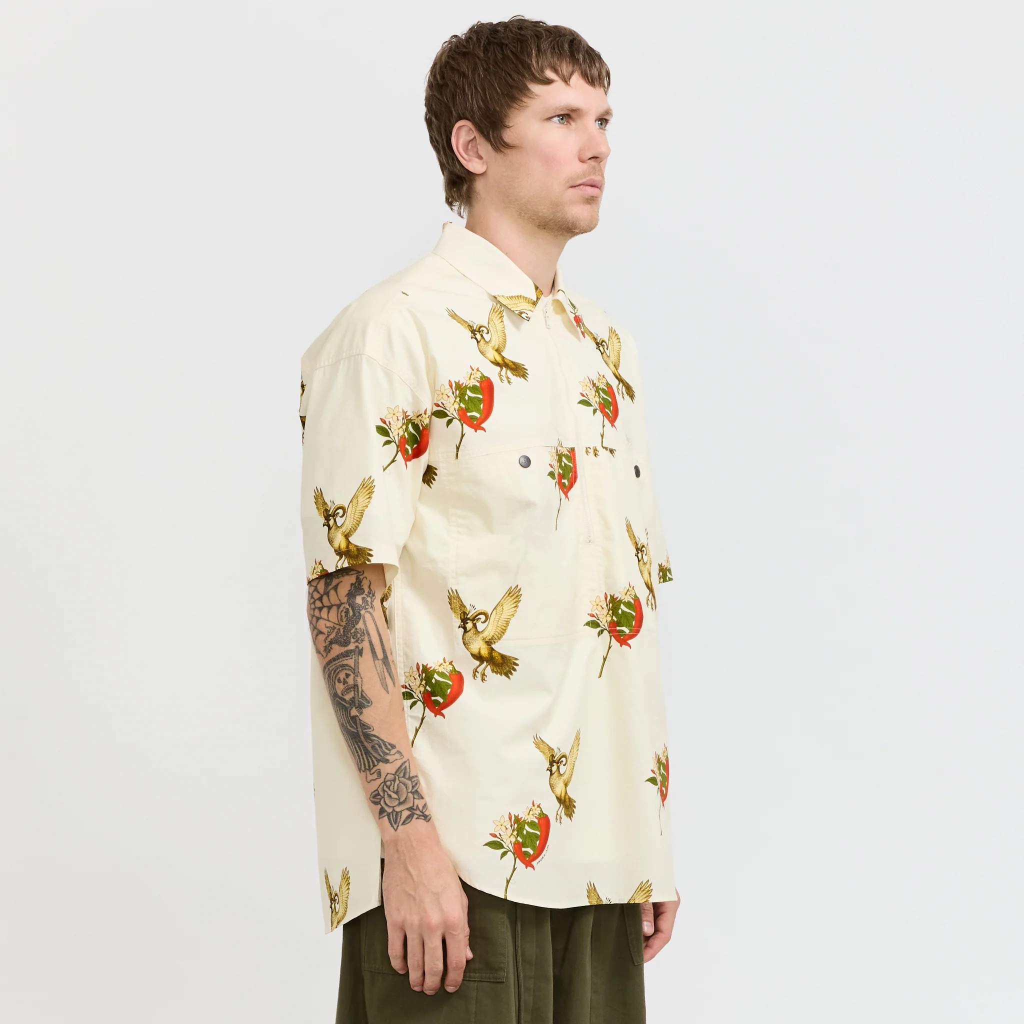 Sunnyday Work S/S Shirt Cream - Image 3