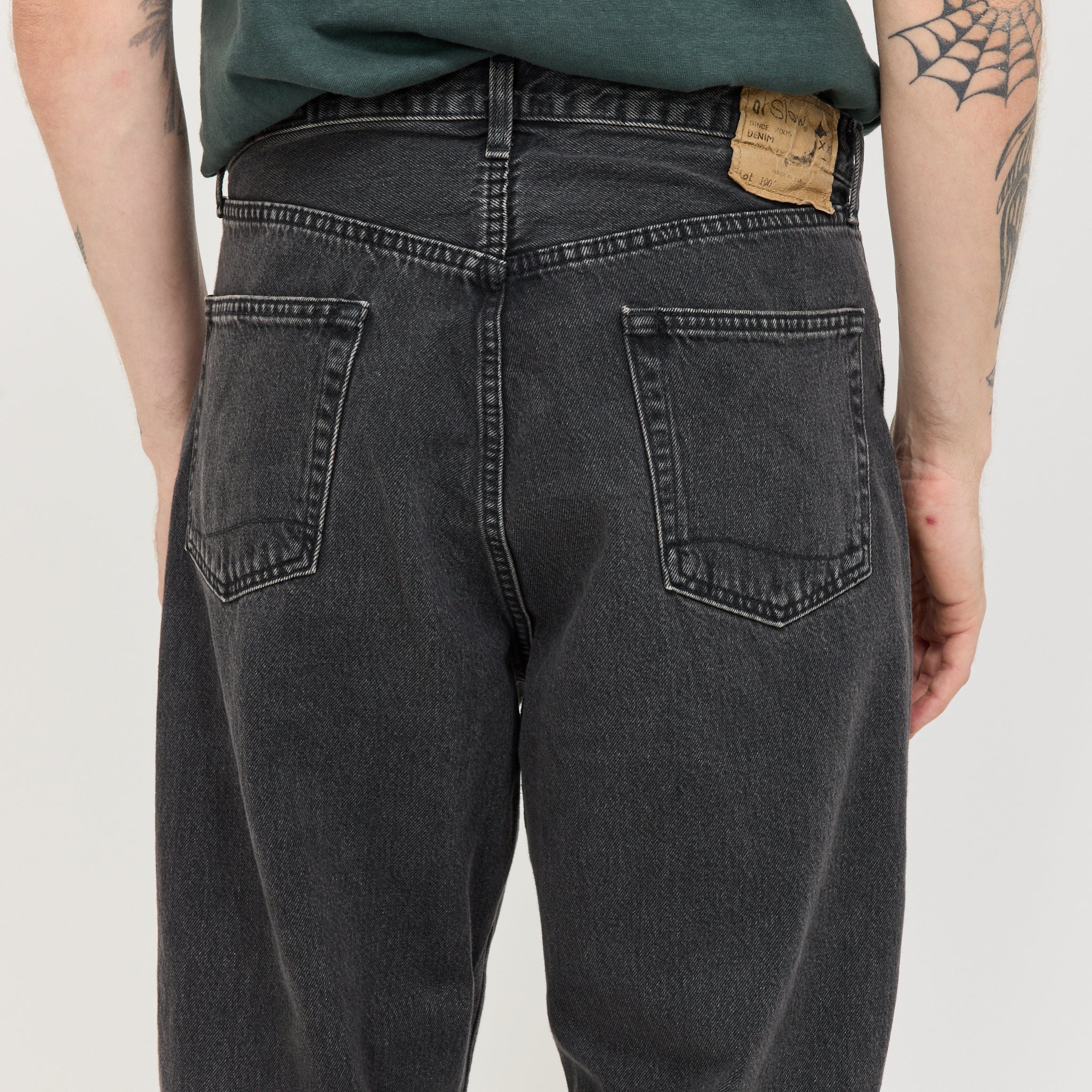 Super Dad's Denim Pants Black Denim Stone - Image 6