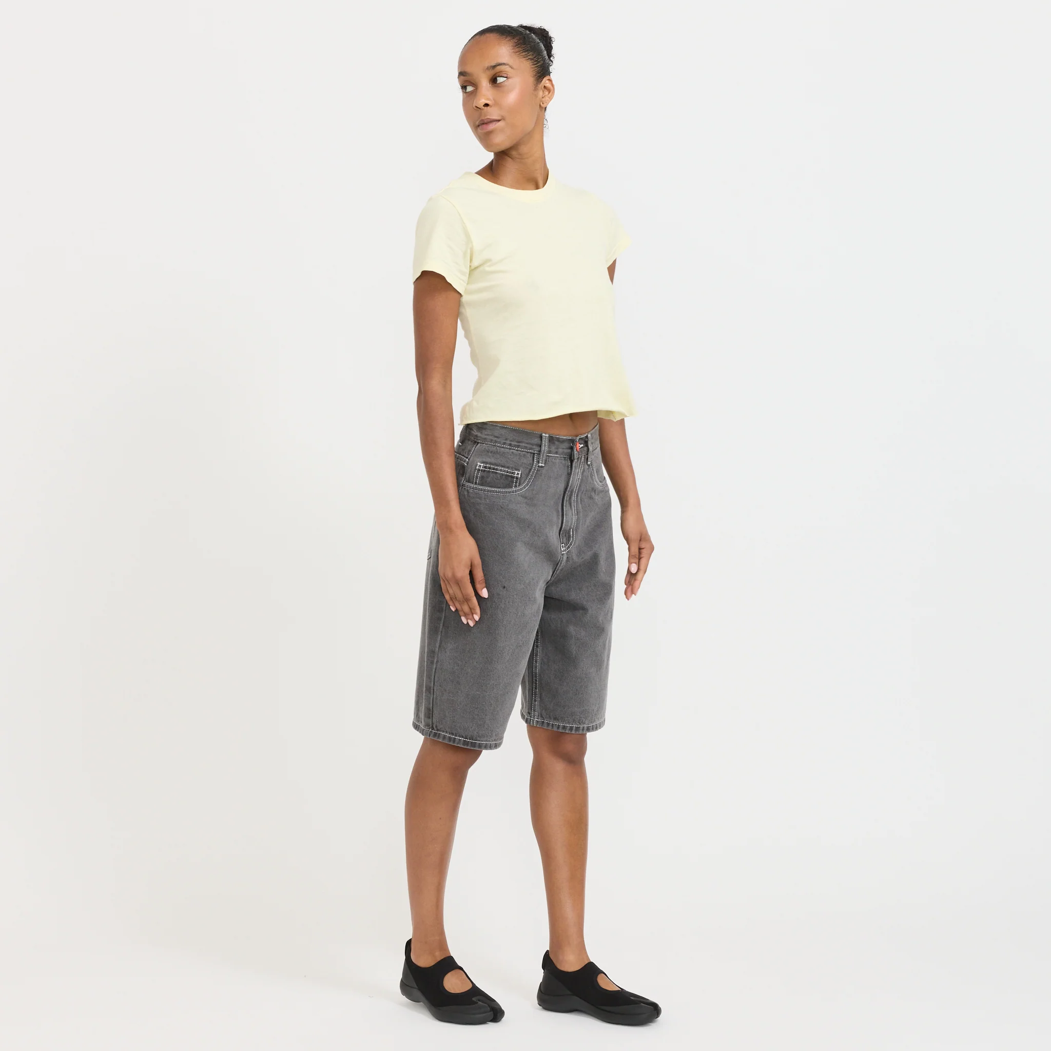 Super Loose Shorts Light Grey - Image 7