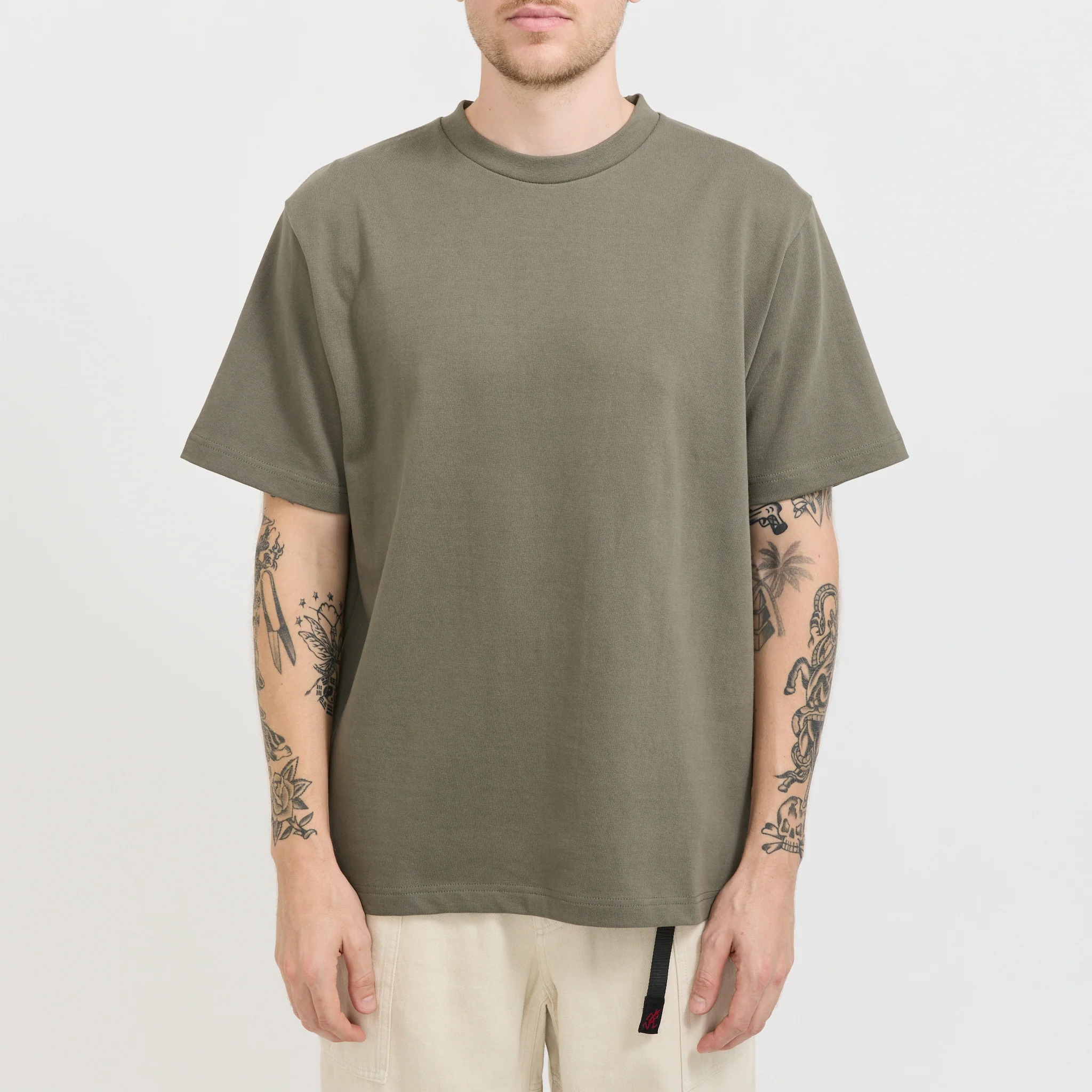 Super Weight Tee Olive - Image 5