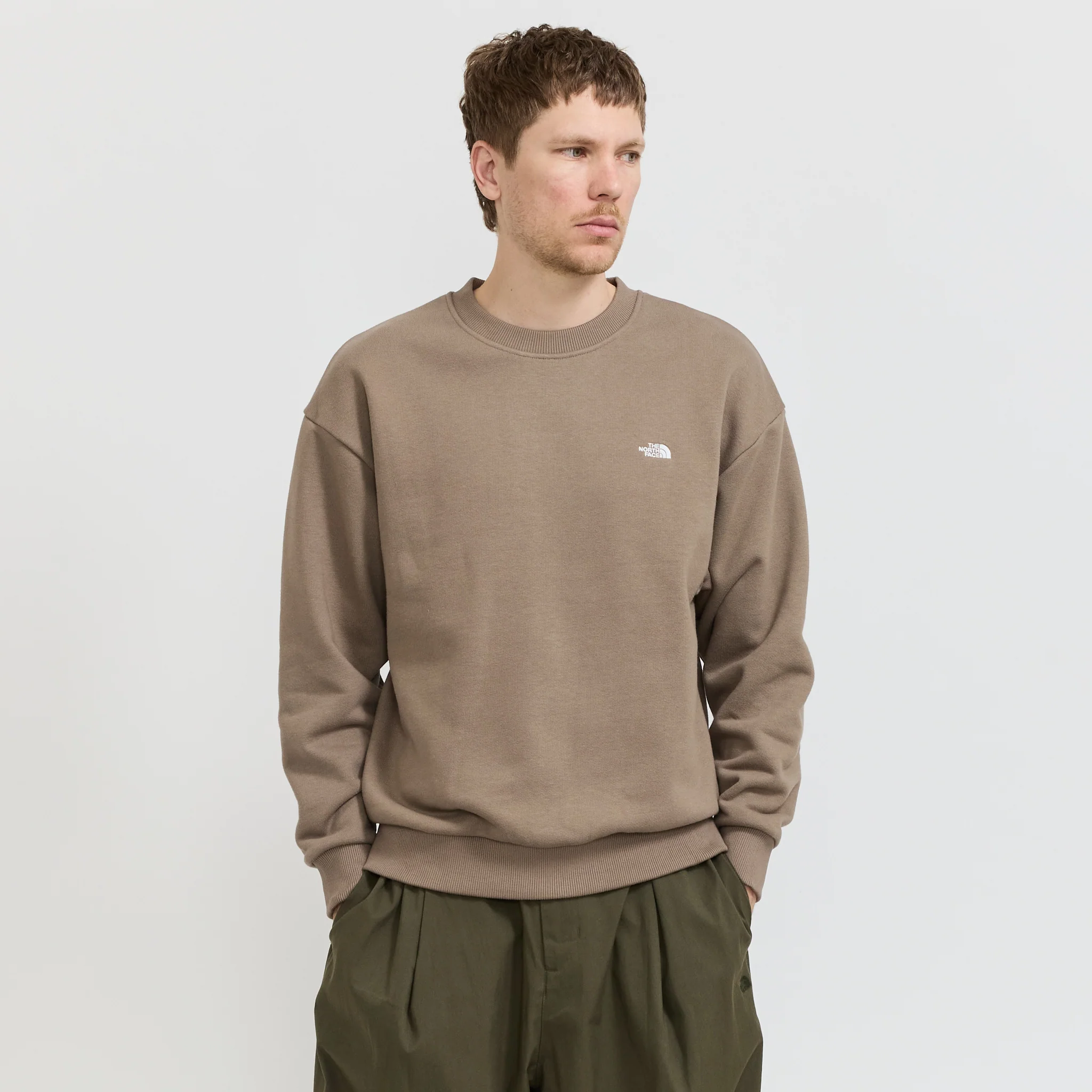 TNF Heavyweight Knit Pullover Mocha Brown