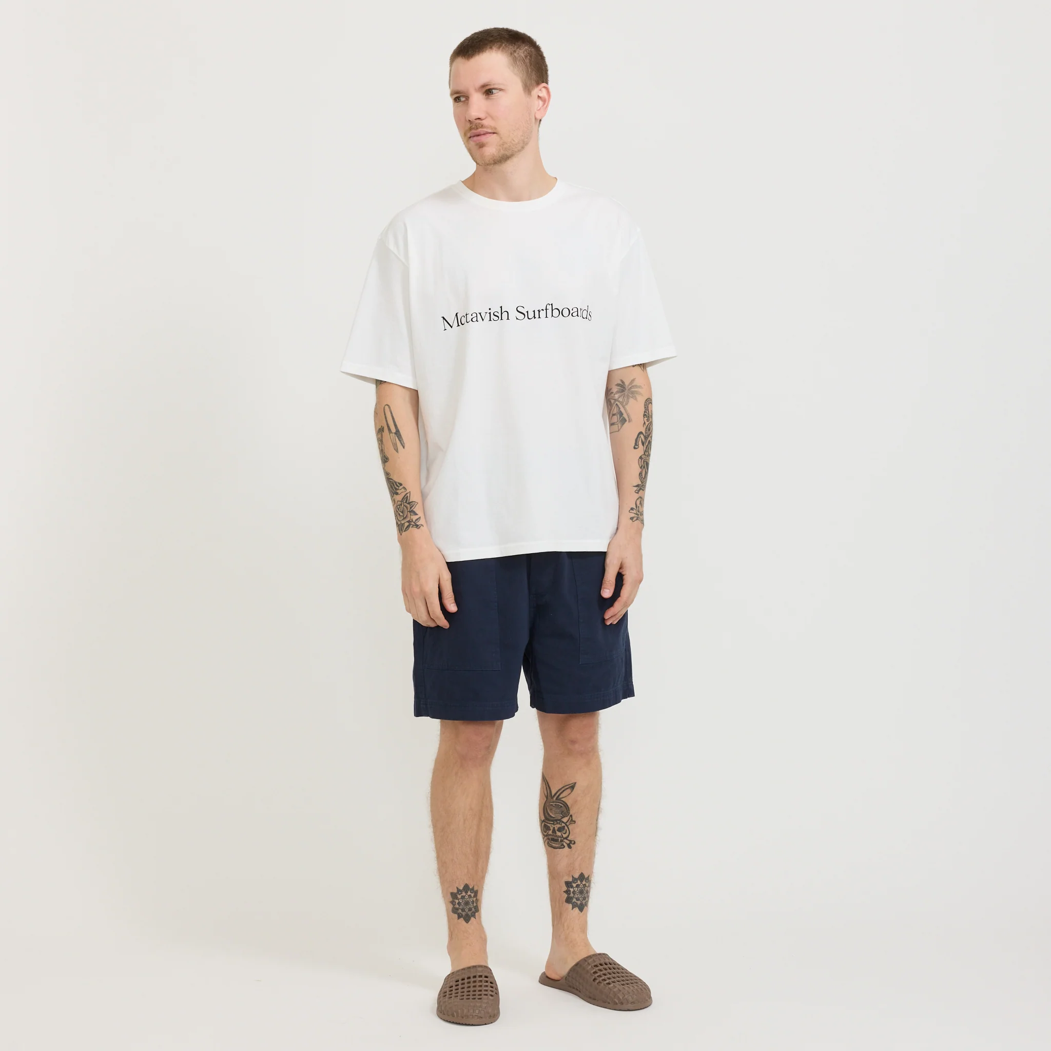 Twill Shorts Dark Blue - Image 2