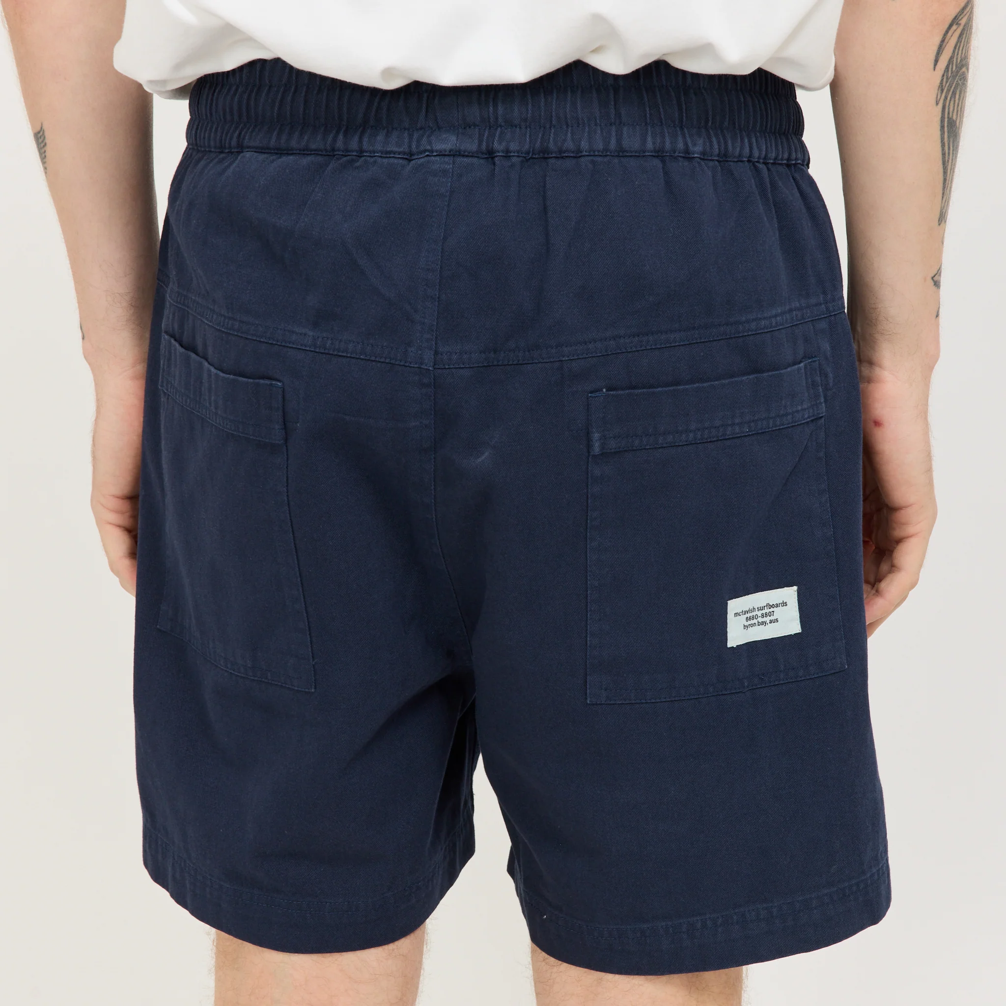 Twill Shorts Dark Blue - Image 6