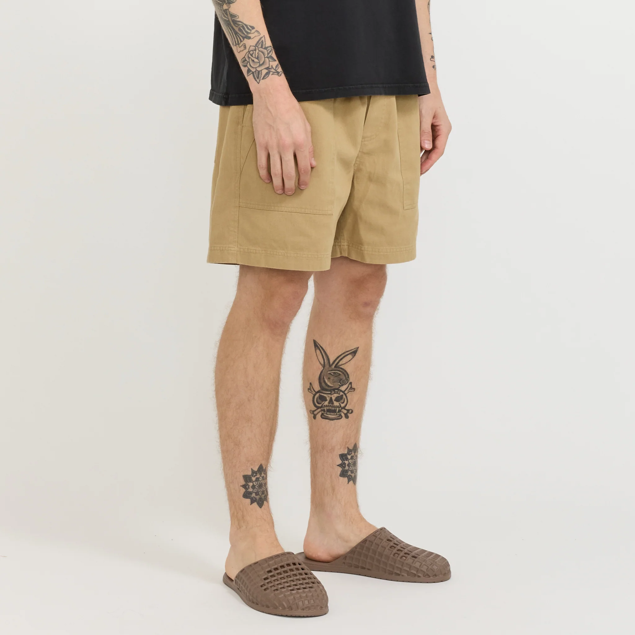 Twill Shorts Tan - Image 3