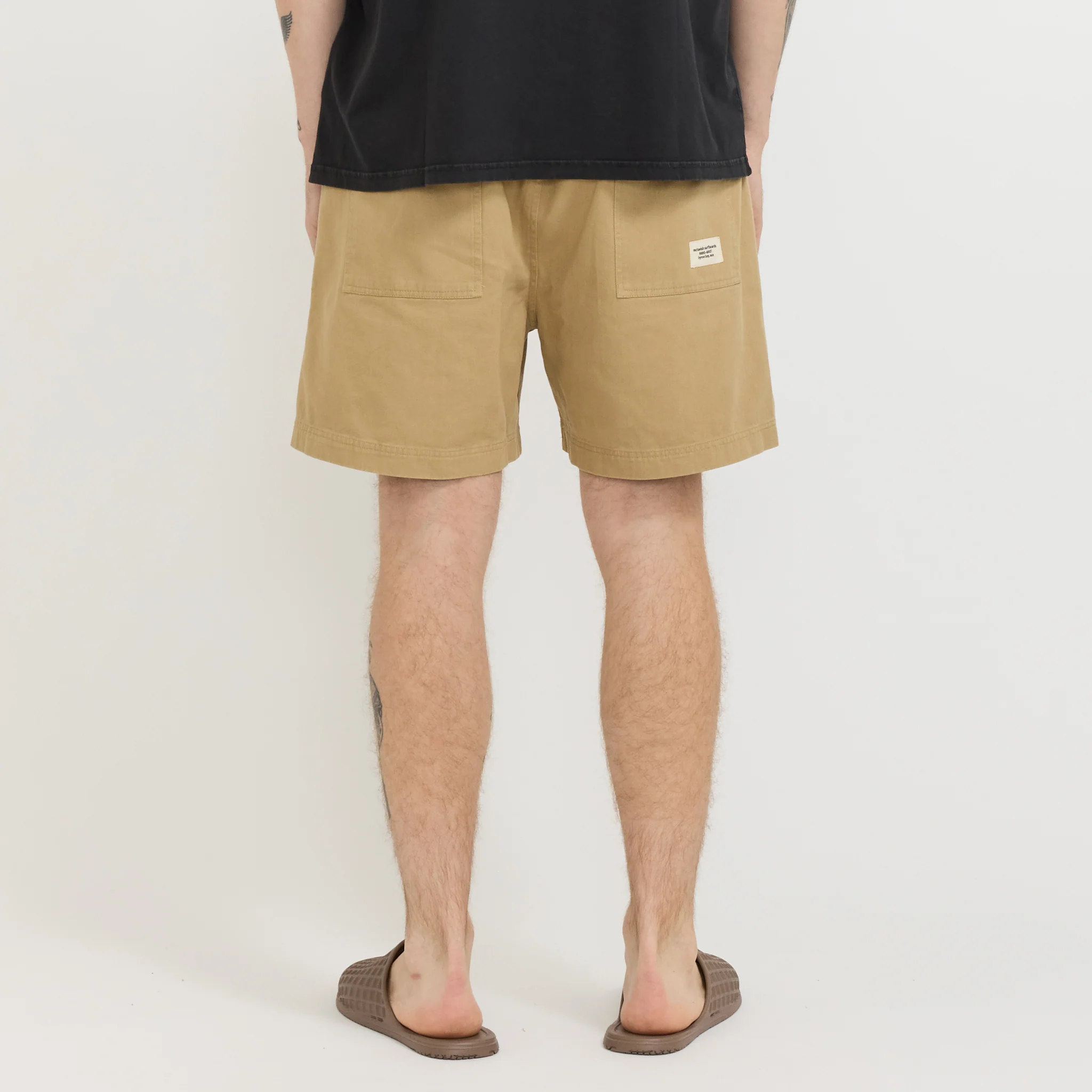 Twill Shorts Tan - Image 4