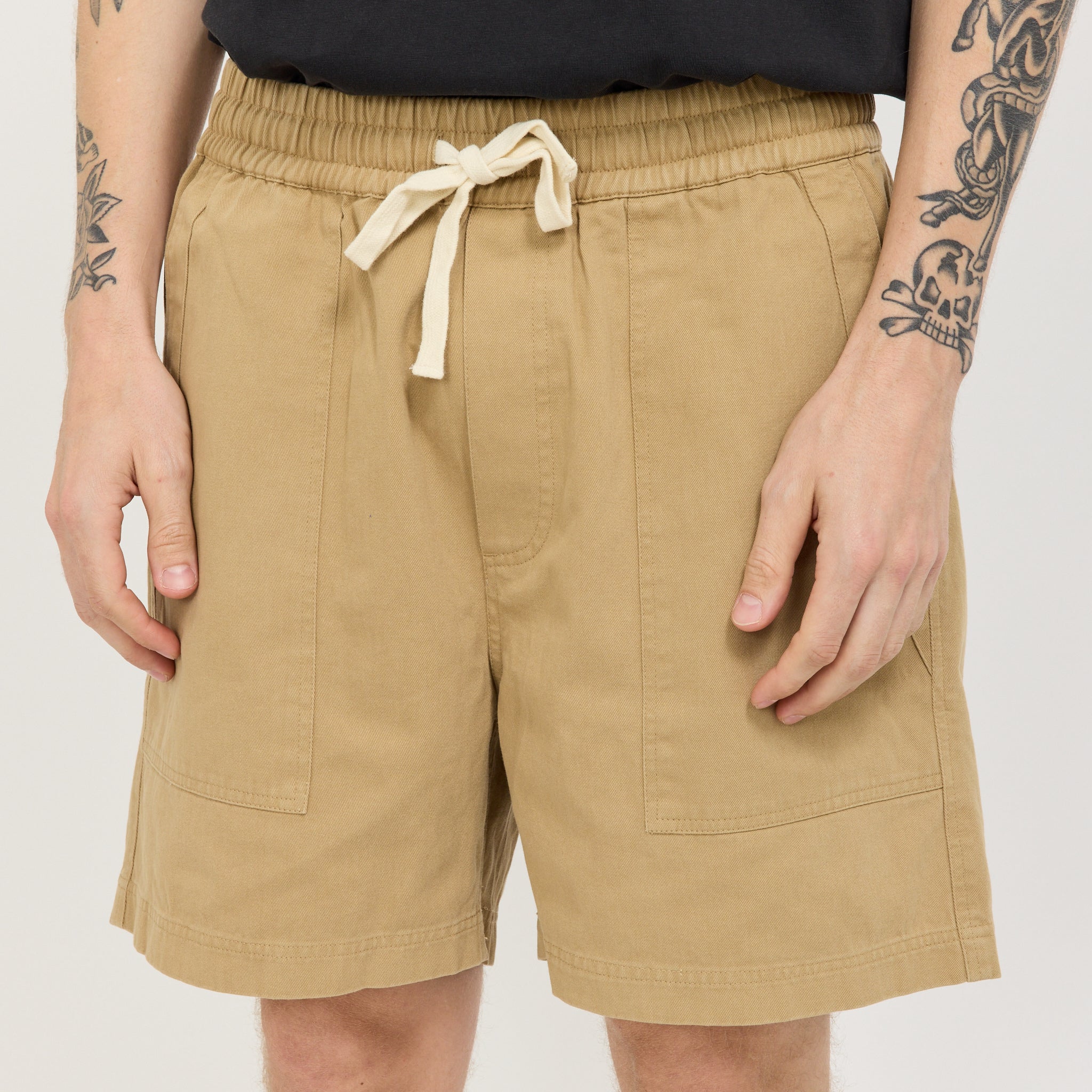 Twill Shorts Tan - Image 5