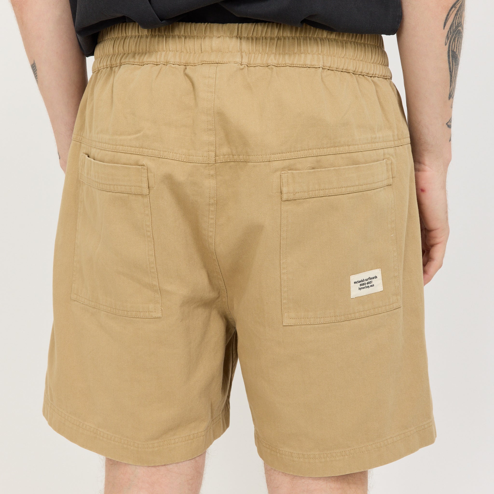 Twill Shorts Tan - Image 6